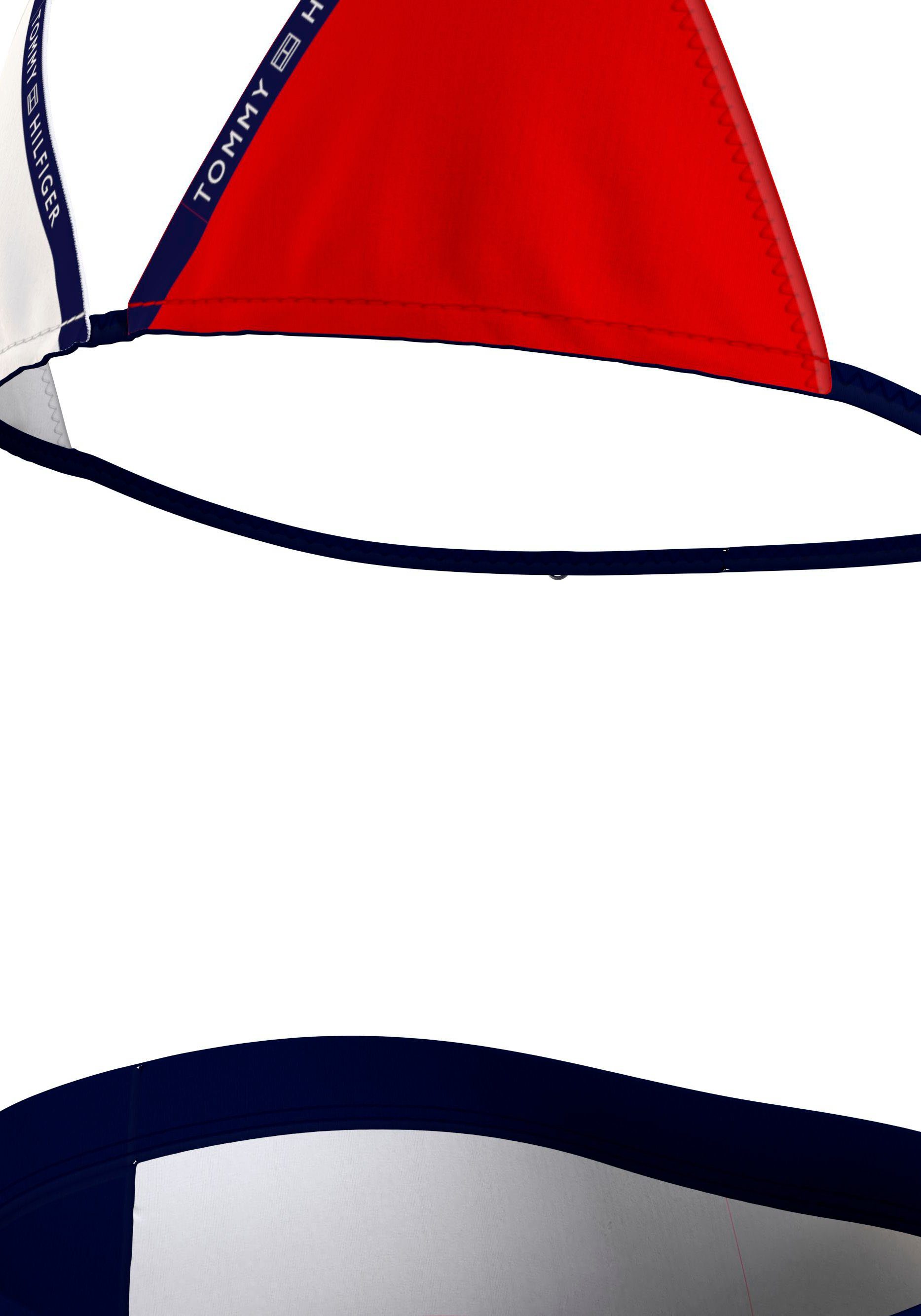 Markenlabel Hilfiger 2-St) Swimwear mit Hilfiger (Set, Tommy Tommy SET TRIANGLE Triangel-Bikini