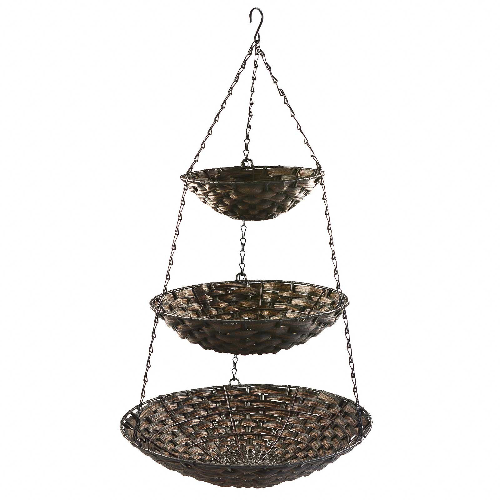 maDDma Hängekorb Hänge-Etagere aus Polyrattan Etagen, günstig online kaufen