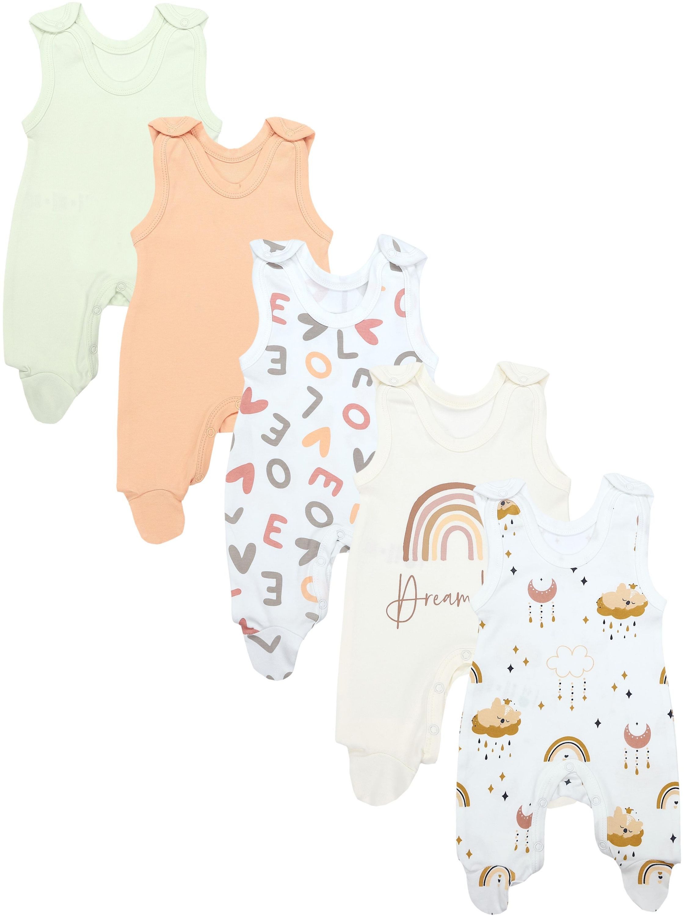 TupTam Strampler TupTam Unisex Baby Strampler mit Aufdruck 5er Set
