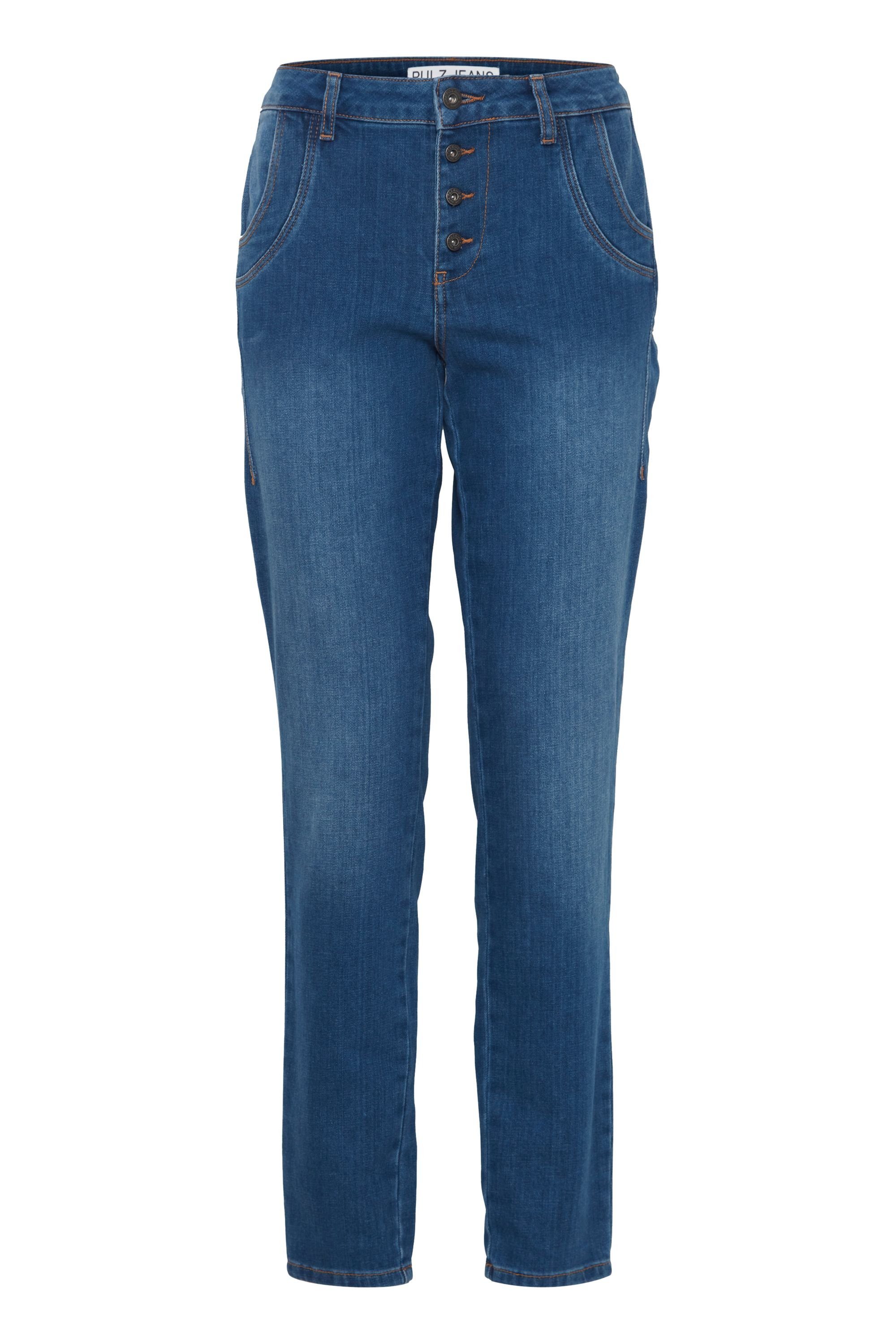 5-Pocket-Jeans Leg Pulz denim Skinny blue Jeans Loose (200005) Medium PZMELINA Jeans