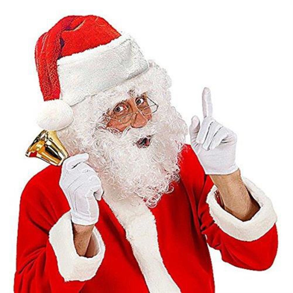 Kostüm Weihnachtsmann Nikolaus Mütze aus Plüsch