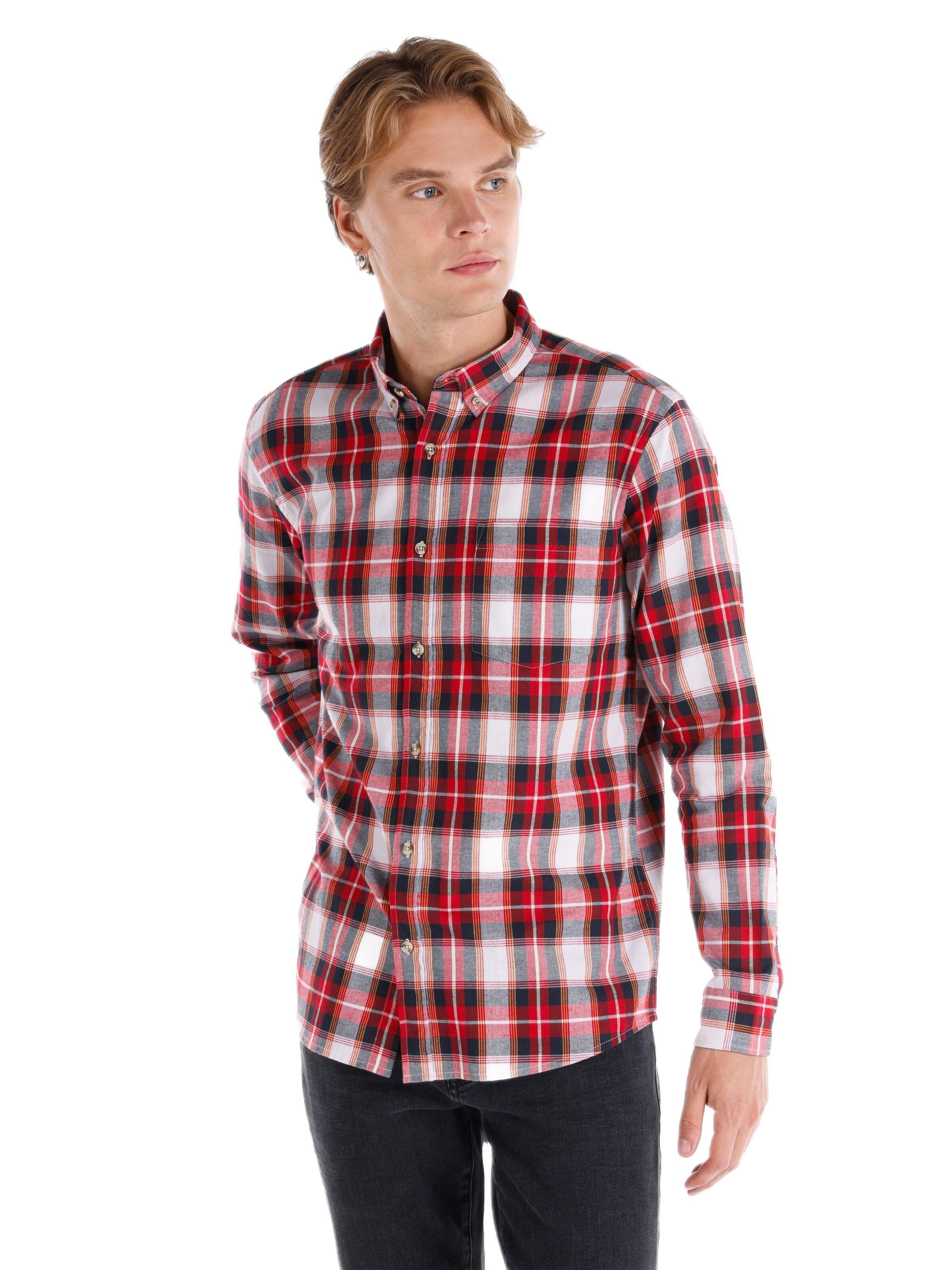Colins Shirtkleid Freizeithemden für Herren, Langarm Tops für Männer, Oberteile für Ul