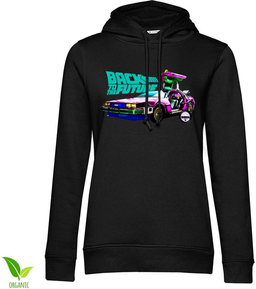 Back to the Future Hoodie Colorful DeLorean Girly Hoodie