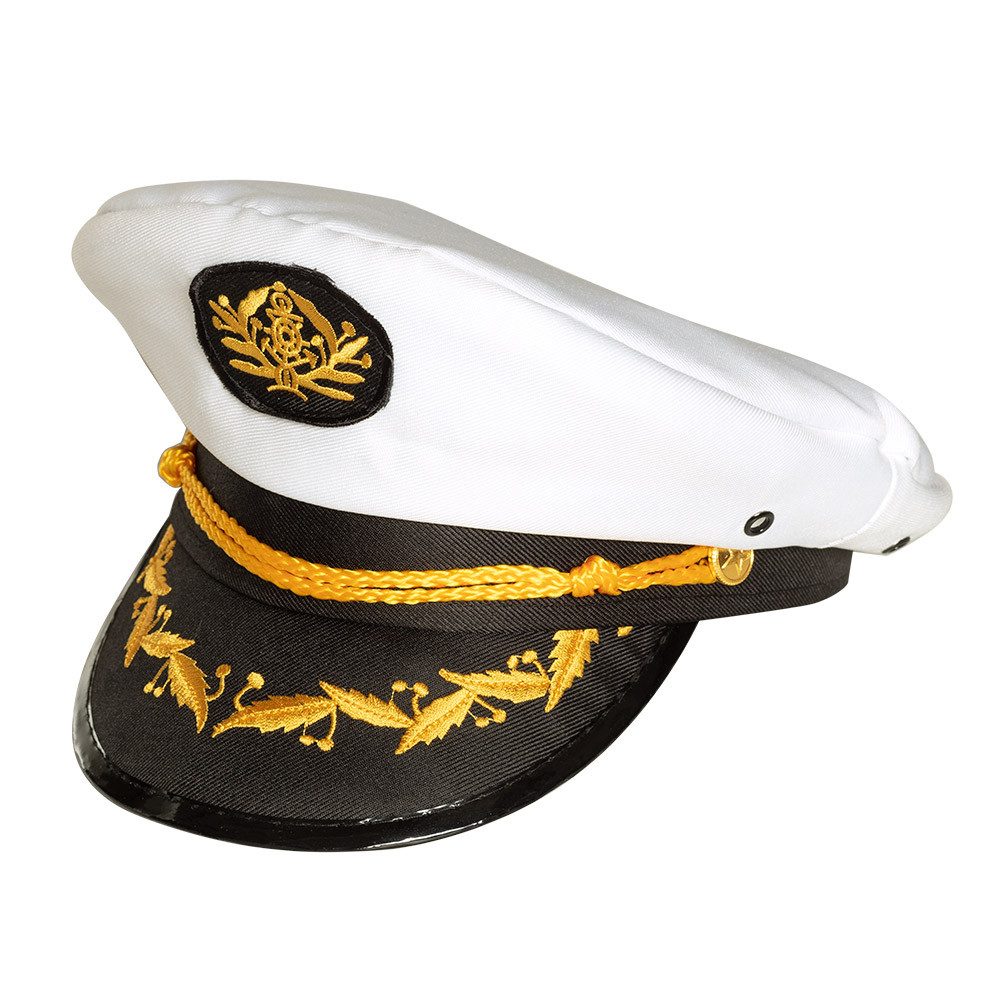 Boland Kostüm Kapitänsmütze Jonah Weiße Marine-Mütze mit goldenen Details, günstig online kaufen
