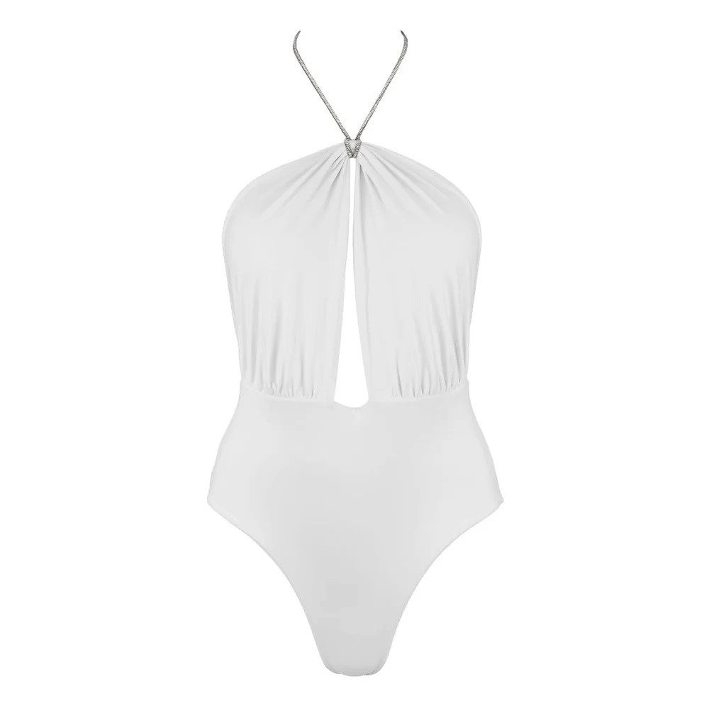 Badeanzug MOOREA Sparkle Swimsuit - white
