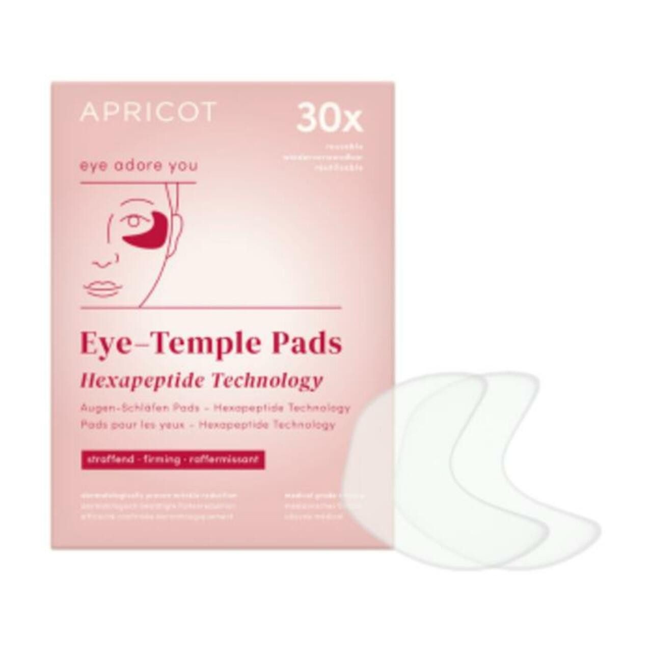 APRICOT Beauty Anti-Aging-Creme Eye & Temple Pads Hexapeptide Technology, vegan