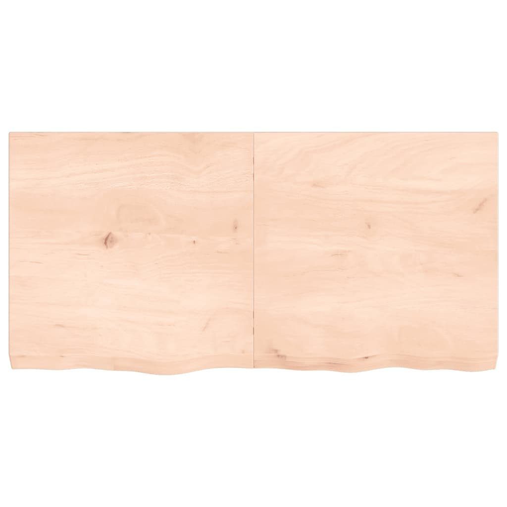 Massivholz 120x60x(2-6) cm Eiche Unbehandelt Wandregal furnicato