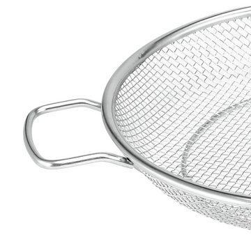 bremermann Grillguthalter Grillkorb rund // Edelstahl Ø ca. 30 cm // 2 Griffe