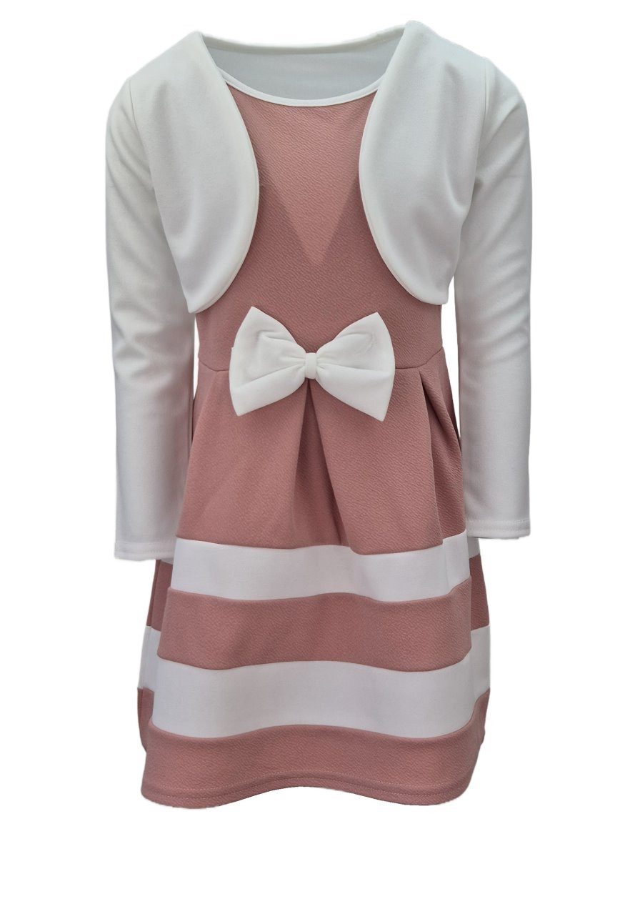 Girls Fashion A-Linien-Kleid Elegantes Mädchenkleid mit Bolero K241