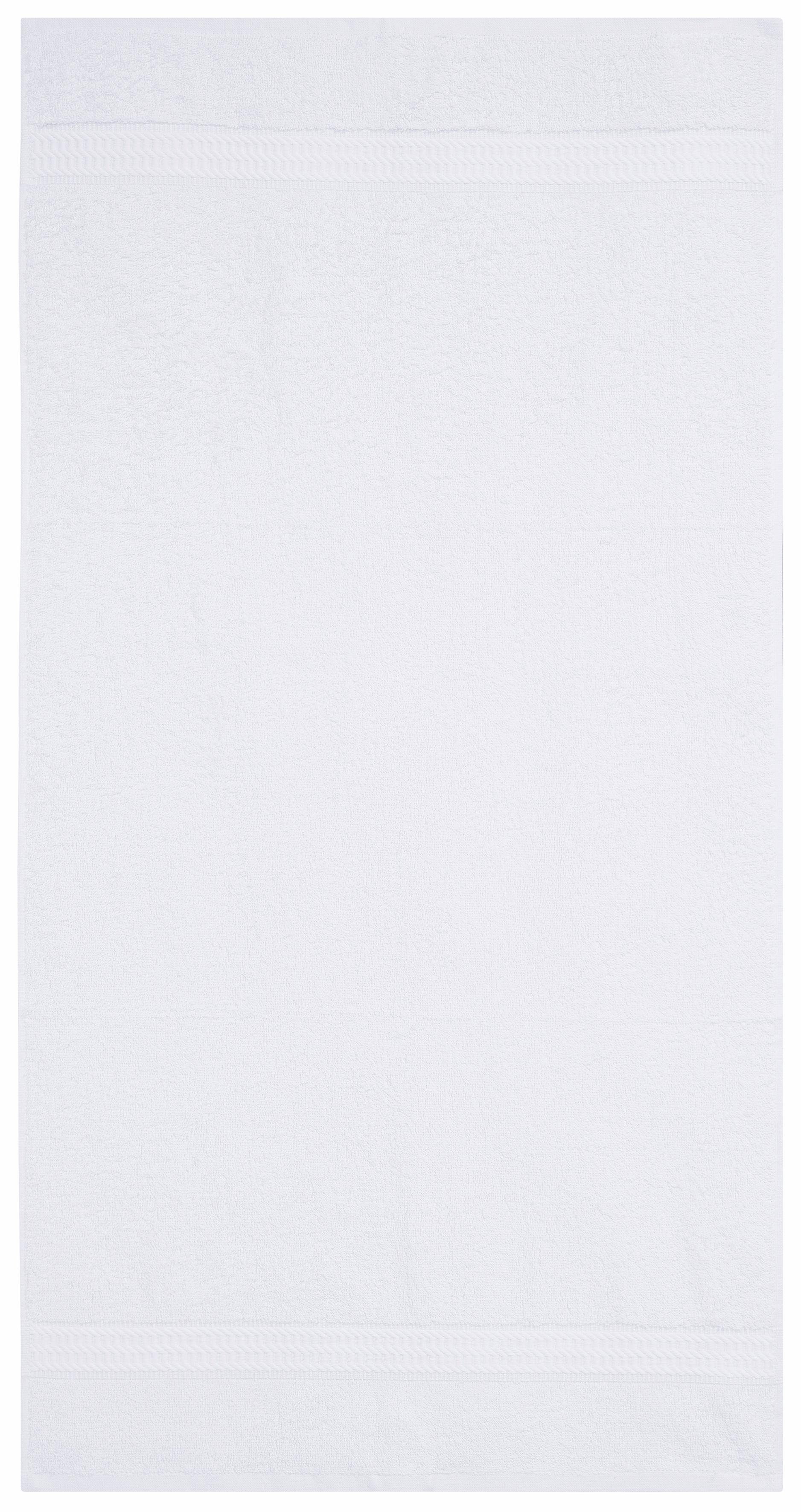 my home Handtücher Juna, als Set und Serie erhältlich, 8 Handtücher, 50x100cm, Walkfrottier (8-St), 8-tlg. Handtuch-Set, 100% Baumwolle, mit Bordüre, Uni-Farben, weich