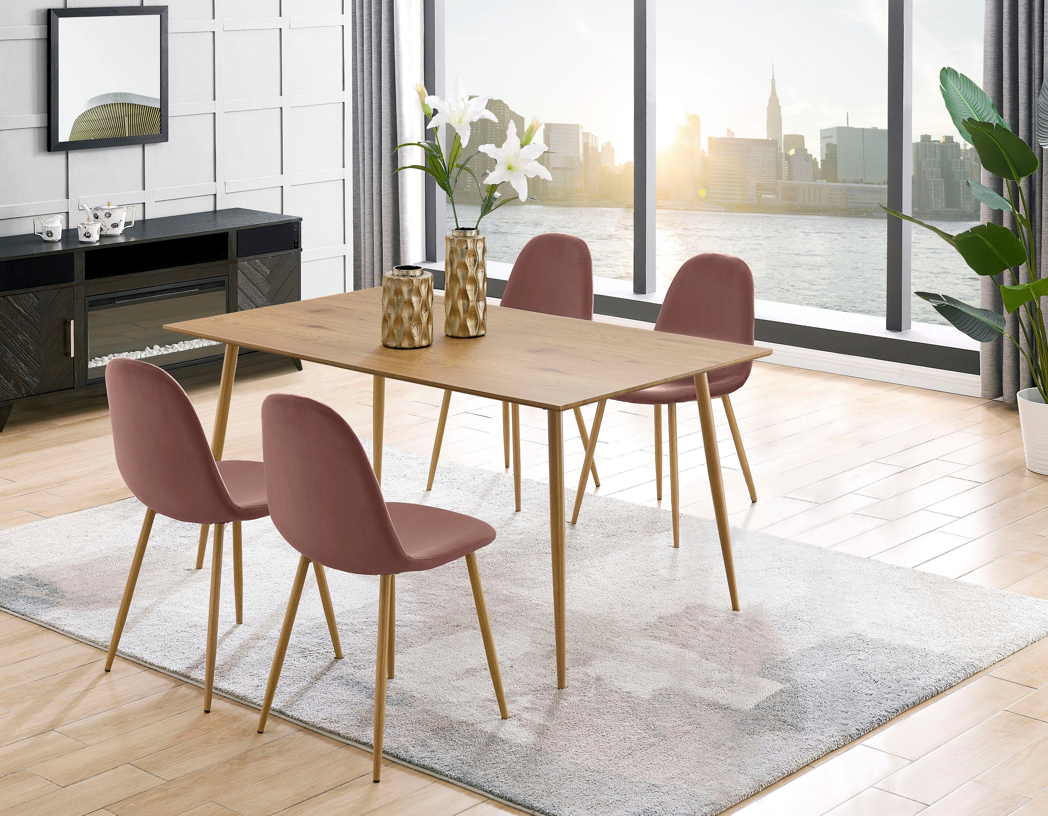 OTTO home Esszimmerstuhl Eadwine, TOPSELLER! Stuhl, Küchenstuhl, 4-Fuß Stuh günstig online kaufen