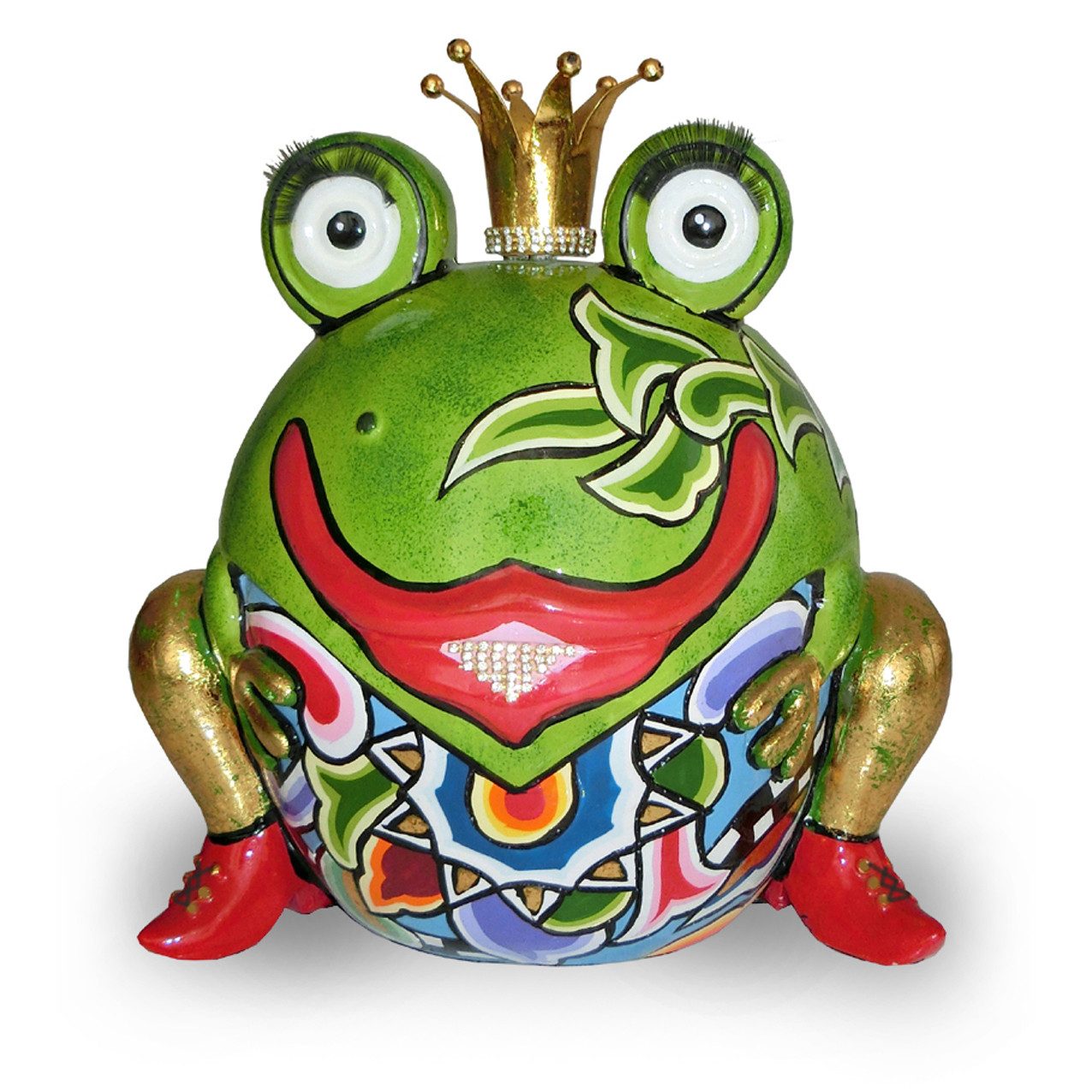 Tom`s Drag Skulptur Frosch Carlos, perfekt zu jedem Anlass, Geburtstag, Weihnachten. Sammelfigur
