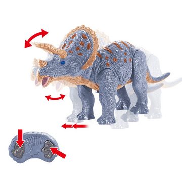 Esun Spielfigur Ferngesteuerter Dinosaurier Spielzeug ab 3 4 5 6 jahre jungen mädchen, (Packung, Komplettset), Dino Spielzeug ab 4 6 jahre mit Gehen und roar