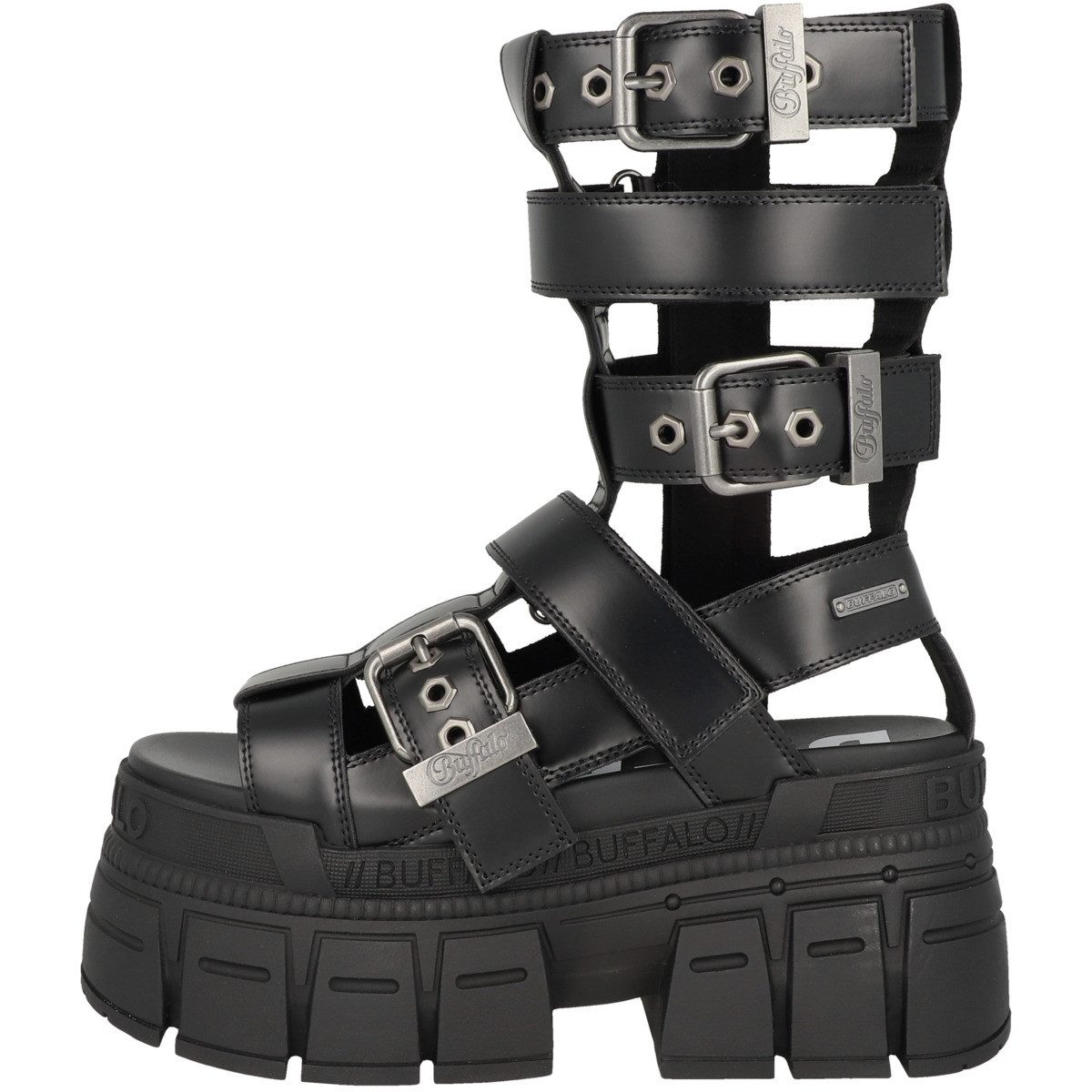 Buffalo Gospher Zeus Damen Sandale Sandaletten, Sommerschuhe, Badeschuhe, Riemchen, Schlappen