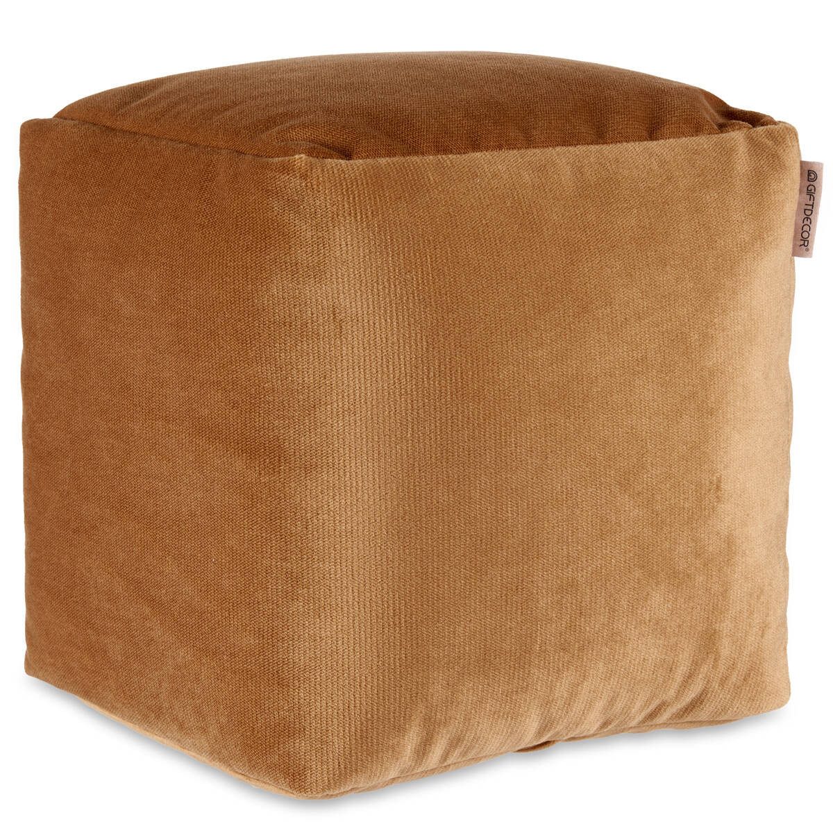 Giftdecor Polsterhocker Gepolsterter Hocker aus Samt, 30 x 30 cm (1 Stk., Sitzhocker), funktional