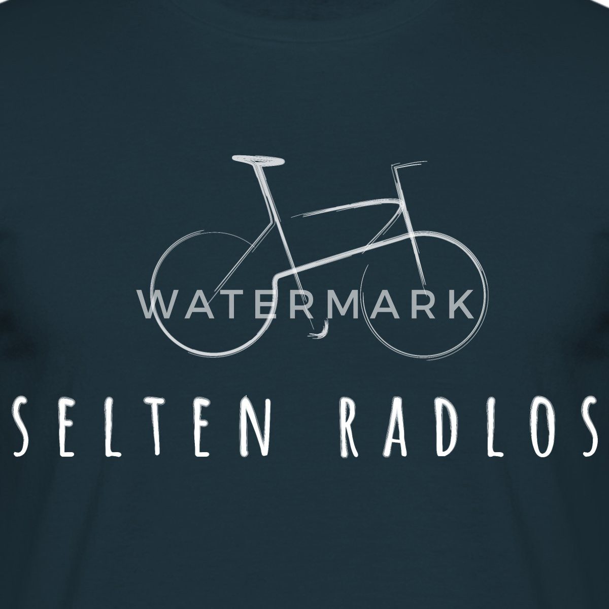 Spreadshirt T-Shirt Fahrrad Geschenk Selten Radlos günstig online kaufen
