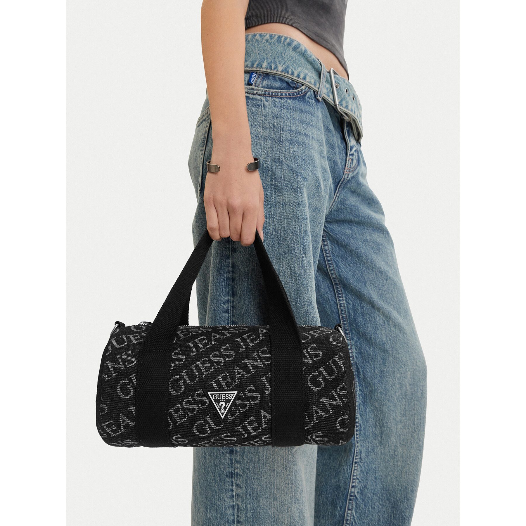 Handtasche Guess Jeans Damenhandtasche Schwarz