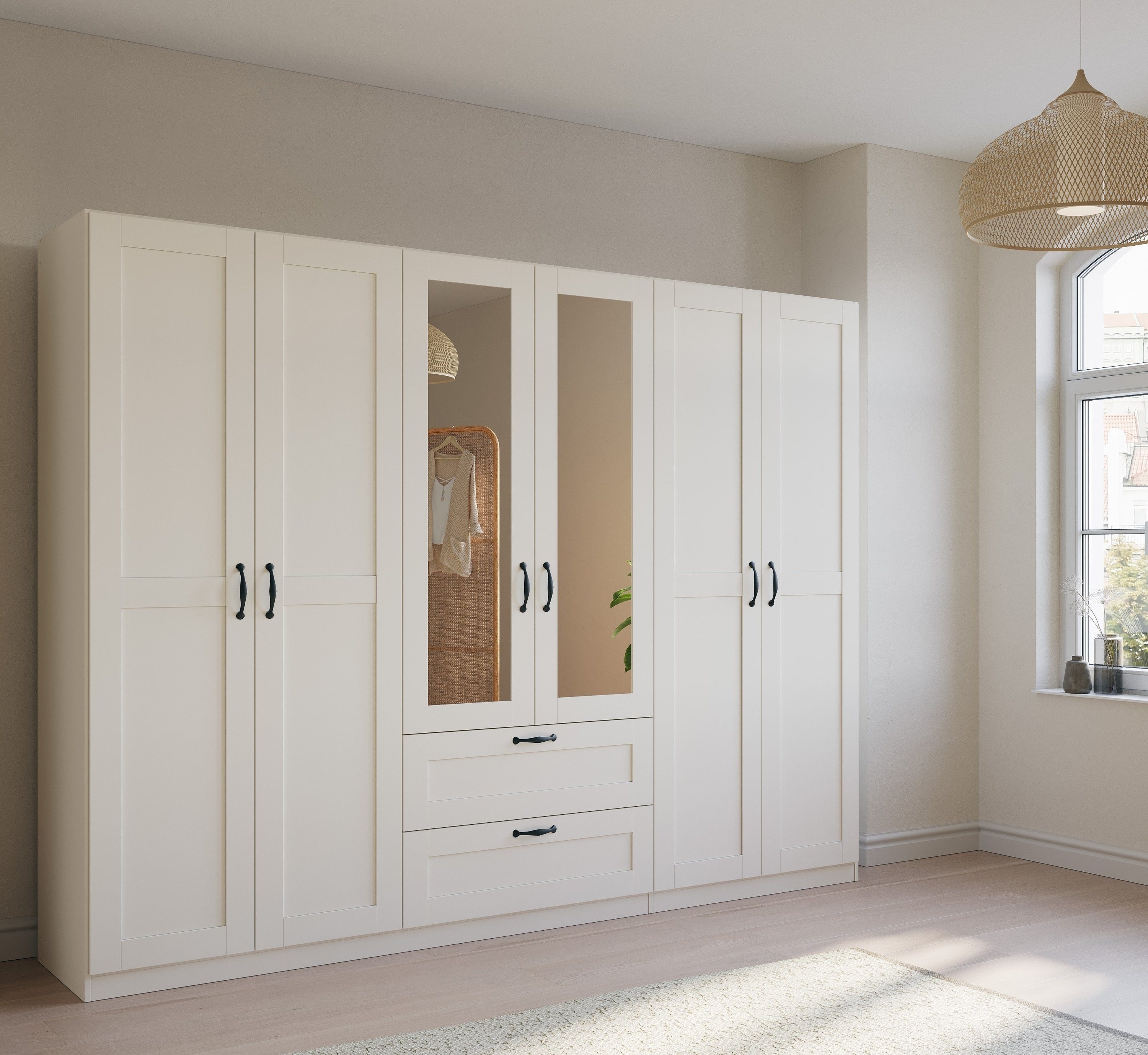 rauch Drehtürenschrank "Cottage by Quadra Spin" in skandinavischem Landhaus günstig online kaufen