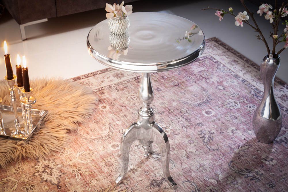 riess-ambiente Beistelltisch SAVOY 55cm silber, Metall · rund · Couchtisch · Orientalischer Stil – Bild 3 von 5