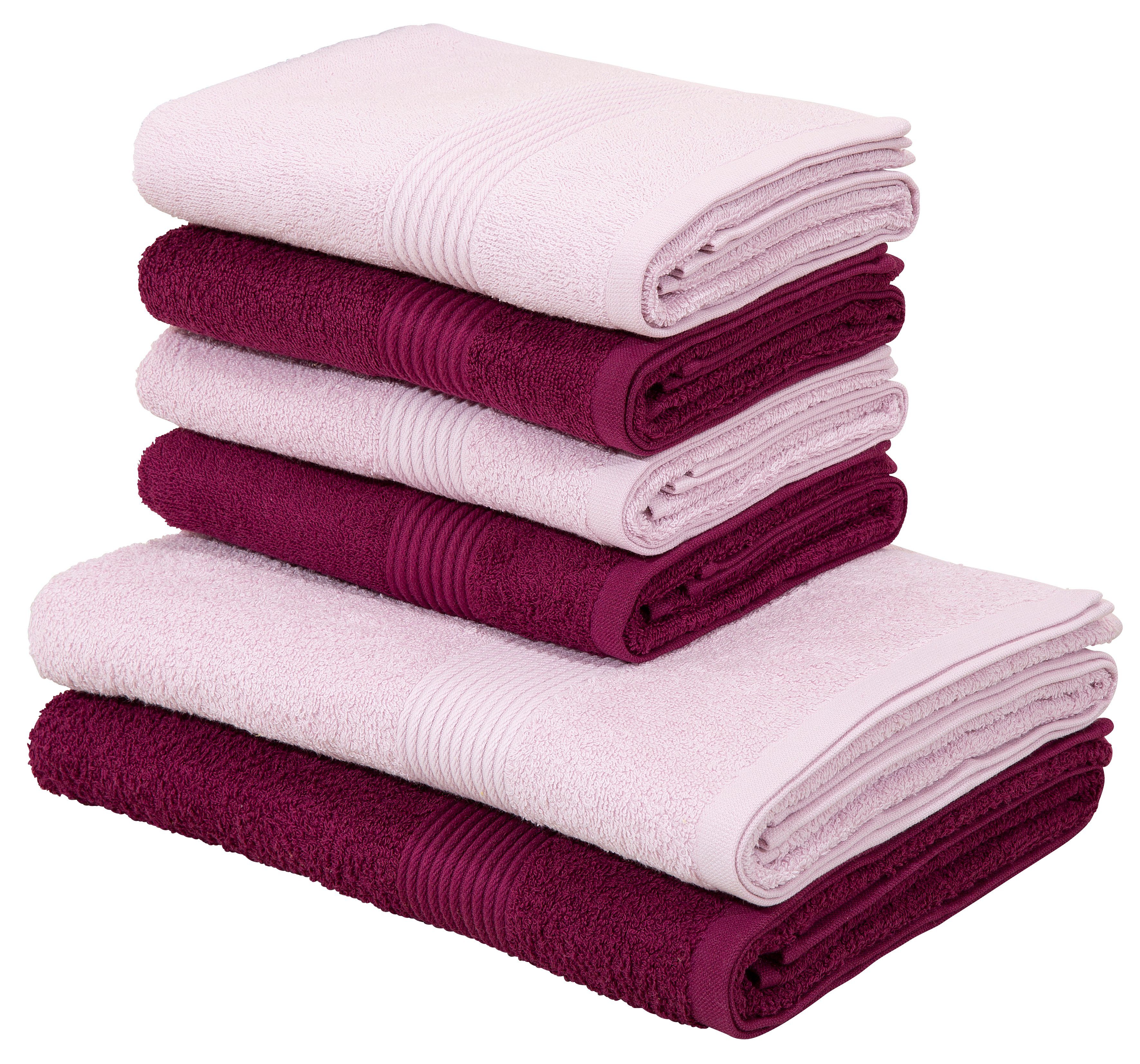 Handtuch-Set in lila online kaufen | OTTO