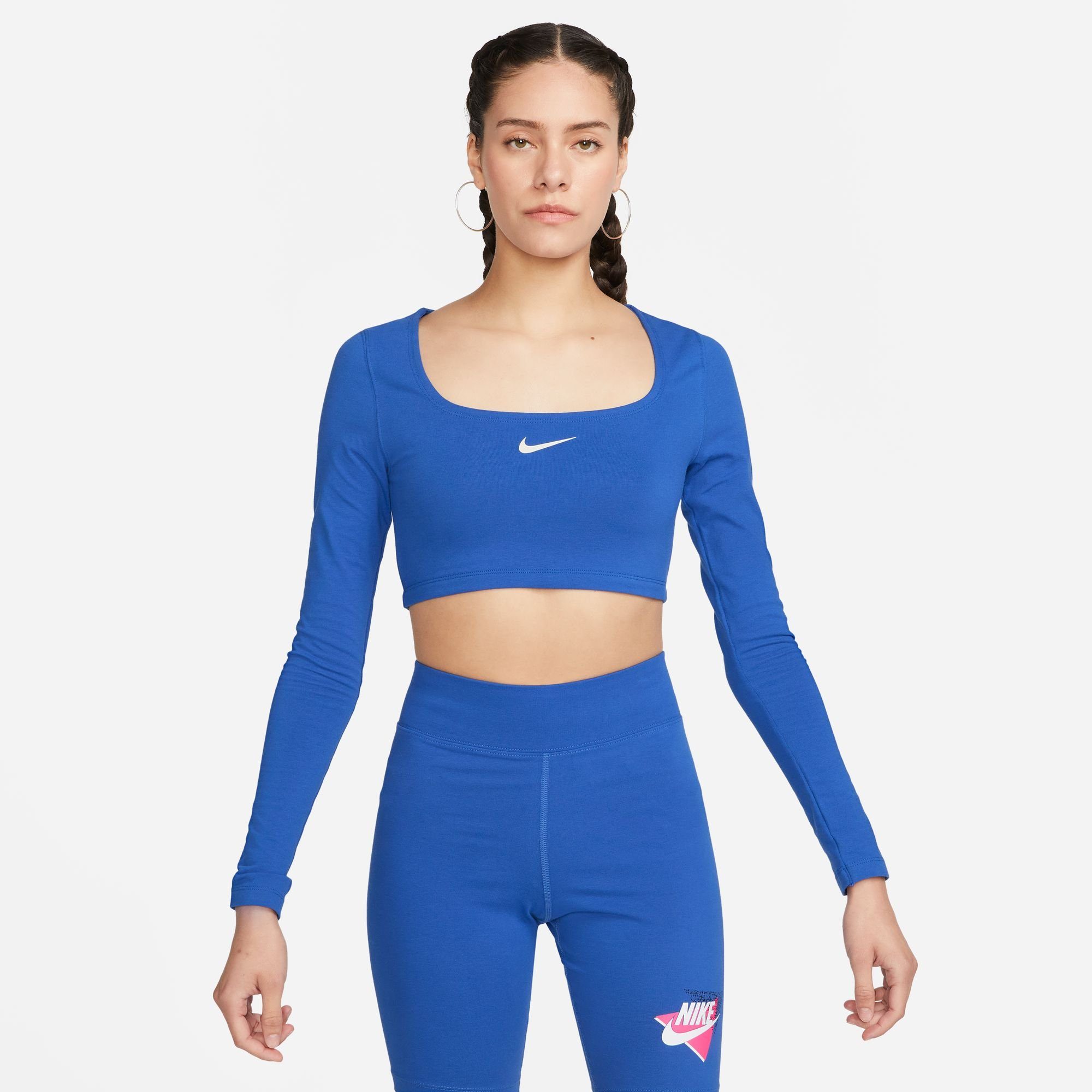 Nike Sportswear Langarmshirt W NSW LS CROP TOP SW