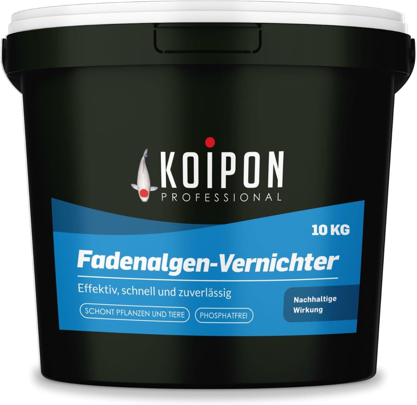 KOIPON Algenbekämpfung KOIPON Fadenalgen-Vernichter phosphatfrei gegen Fadenalgen im Teich, Phosphatfrei, Kupferfrei, Made in Germany, Ohne Herbizide