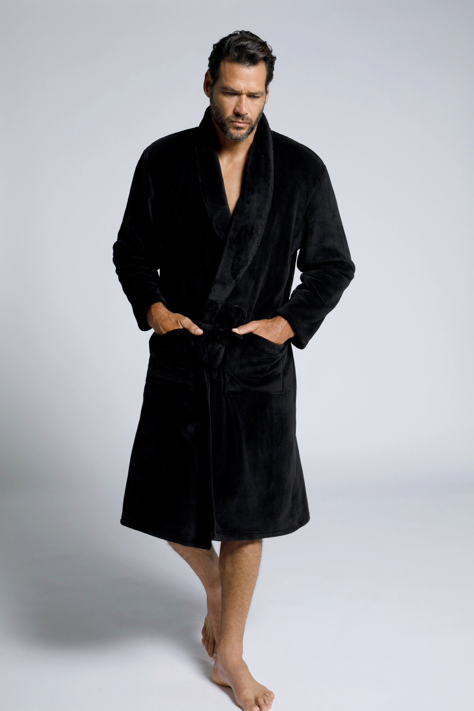 JP1880 Bademantel bis 7XL Bademantel Morgenmantel extra weich, Langform, Ma günstig online kaufen