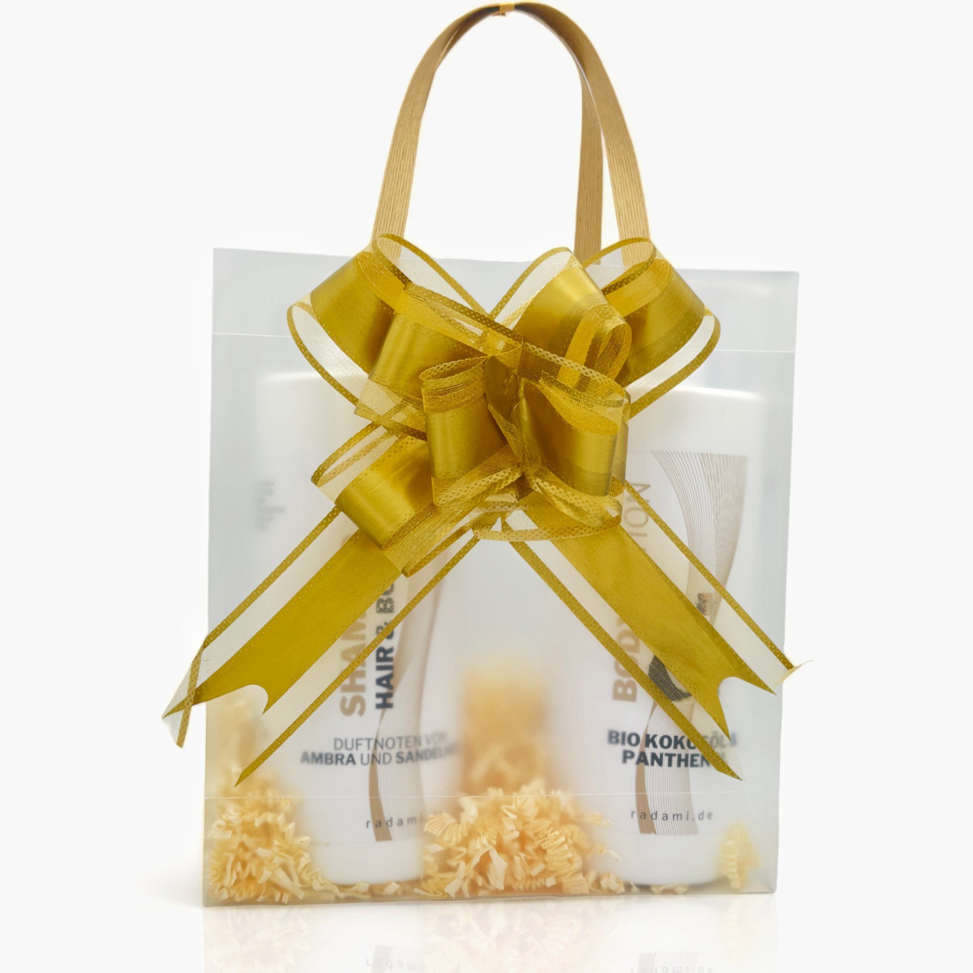 Radami Rohrreinigungspistole Geschenk Set Geschenkpackung Duschgel Ambra Sandelholz/ Bodylotion