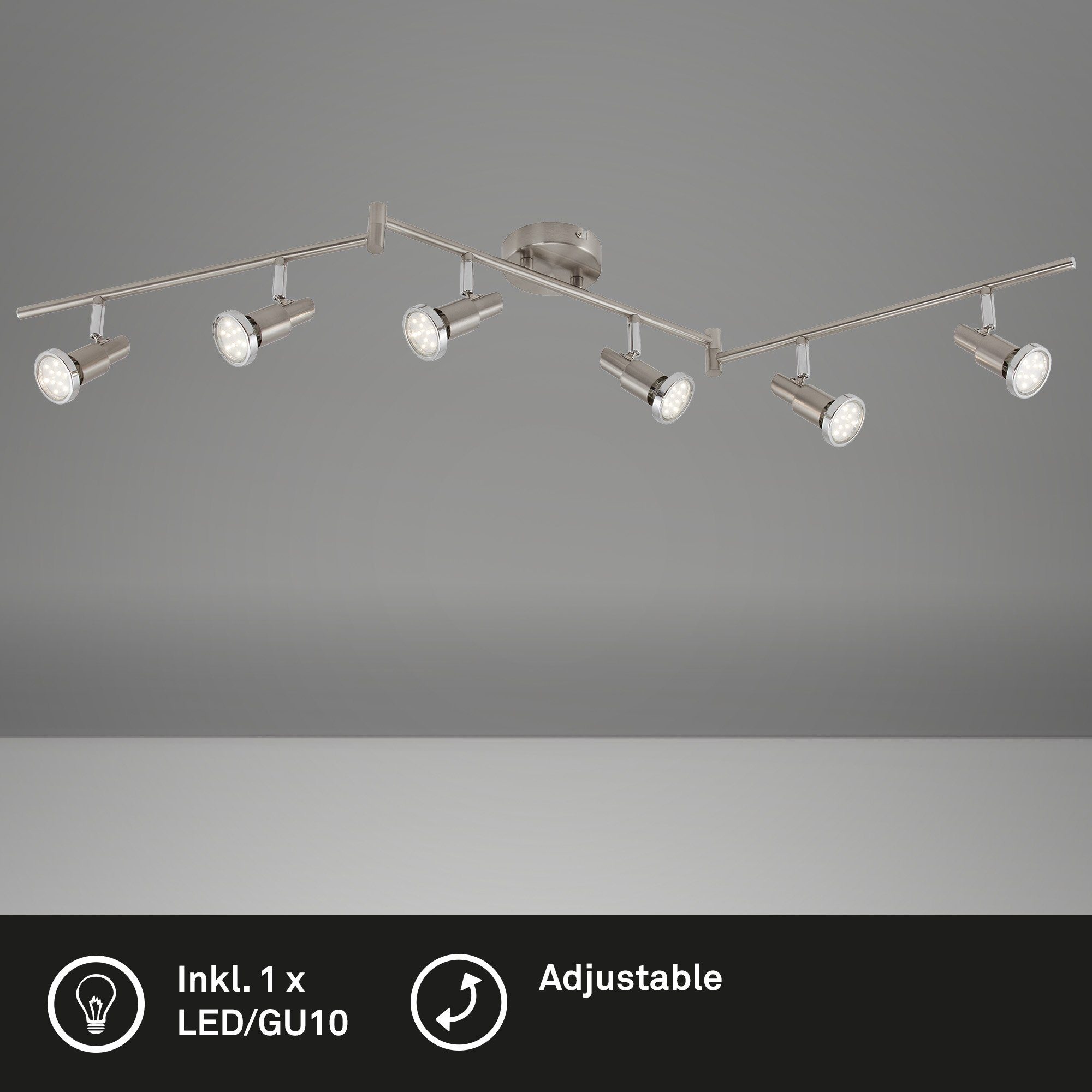 Briloner Leuchten LED Deckenleuchte 2991-062B, schwenkbar, günstig online kaufen