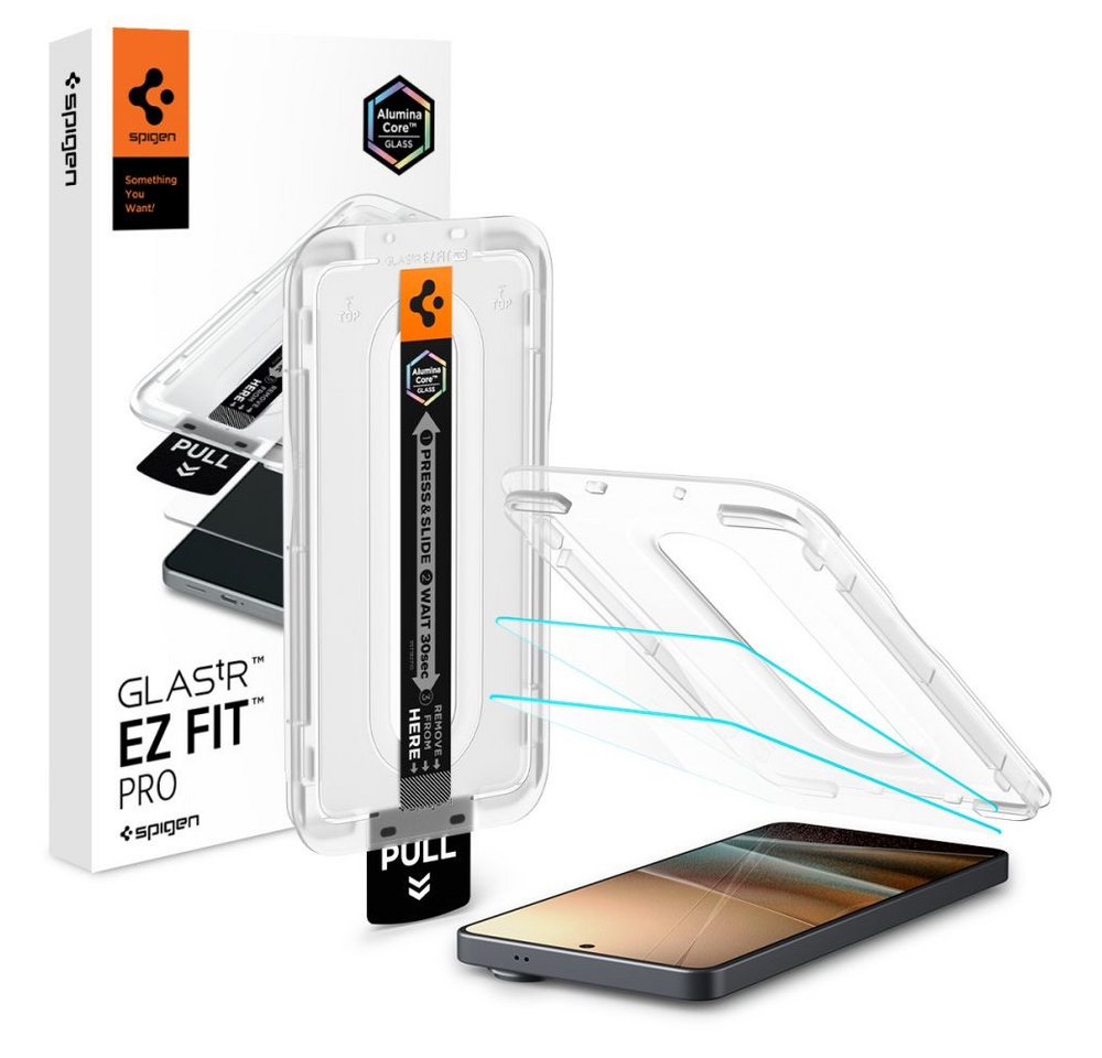 Spigen Displayschutzglas 2 x Glas Tr Ez Fit Pro Antireflex-Schutz für Samsung Galaxy S26 Ultra für Samsung Galaxy S26 Ultra, 2er-Pack (inkl. EZ Fit Montagerahmen), Maximaler 9H Kratzschutz mit EZ Fit Pro Montagerahmen