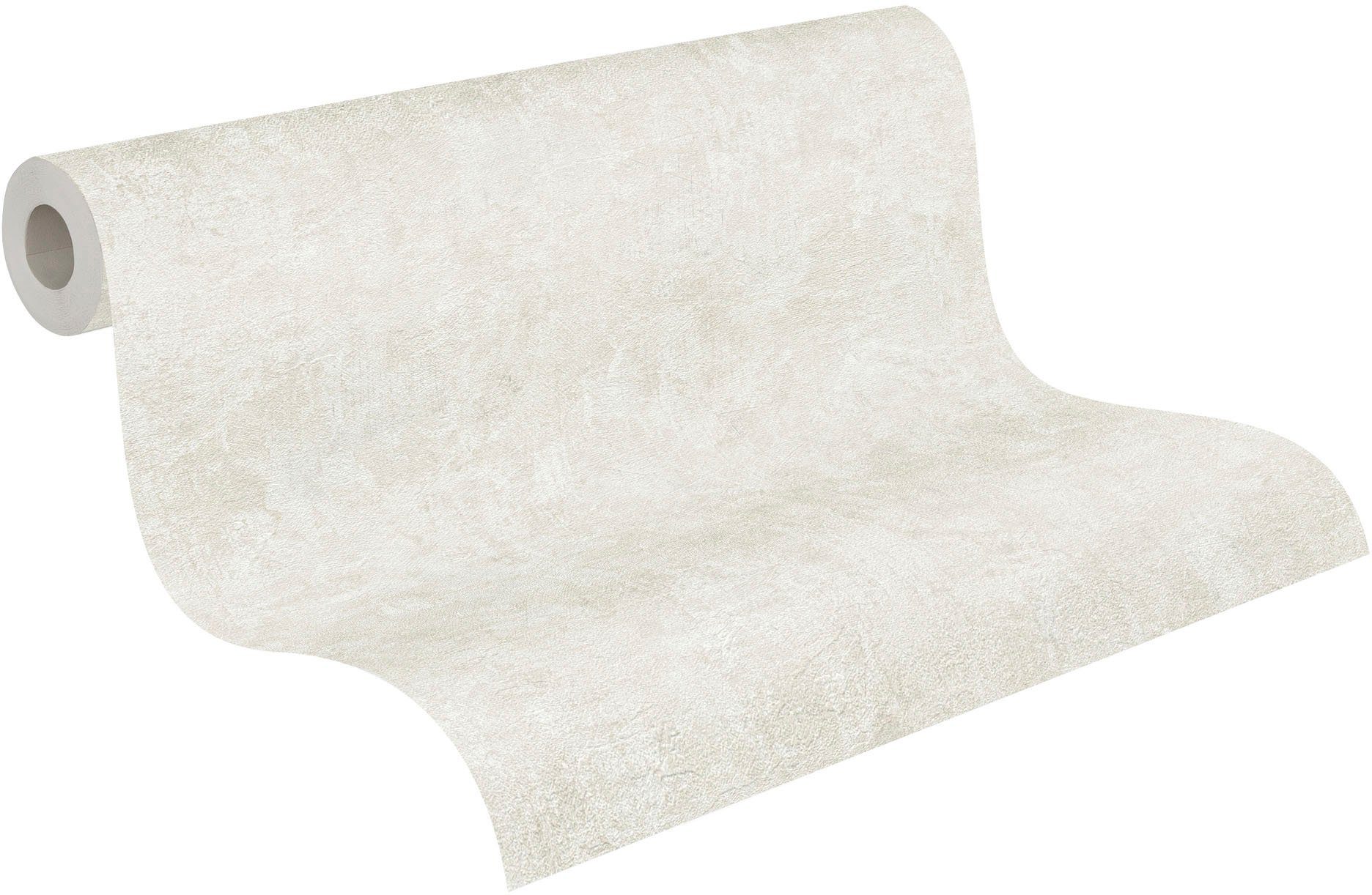 A.S. Création Vliestapete Natural Living Putzoptik, leicht strukturiert, gemustert, matt, neutral, (1 St), Strukturtapete PVC-Frei, skandinavisch, Flur
