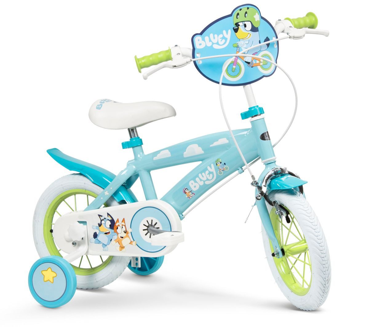 Toimsa Bikes Kinderfahrrad 12 Zoll Kinder Mädchen Jungen Fahrrad Kinderfahrrad Rad Bike Bluey, 1 Gang, Stützräder
