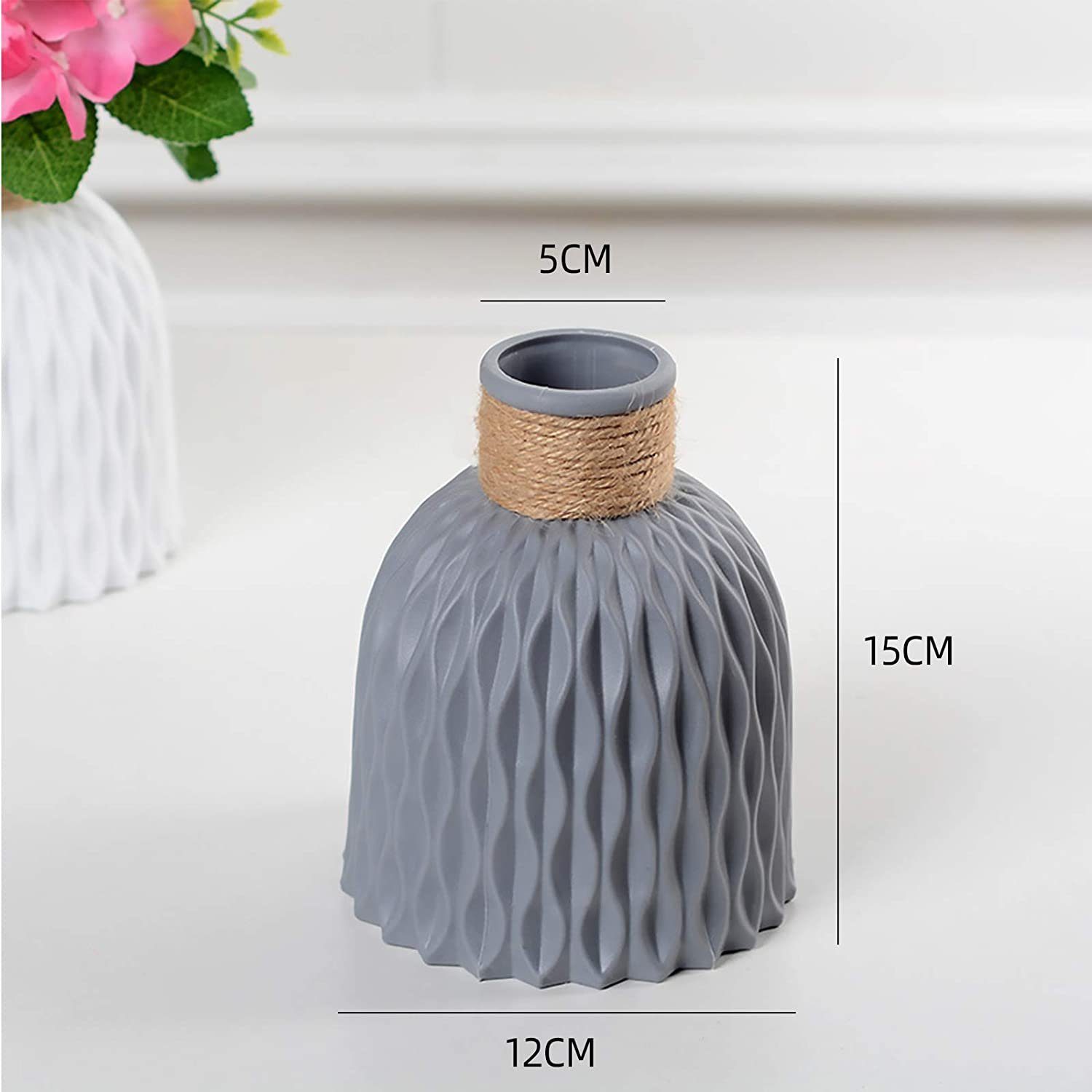Dekovase Vase, Kunststoff Jormftte Nordic Vasen Blumen für