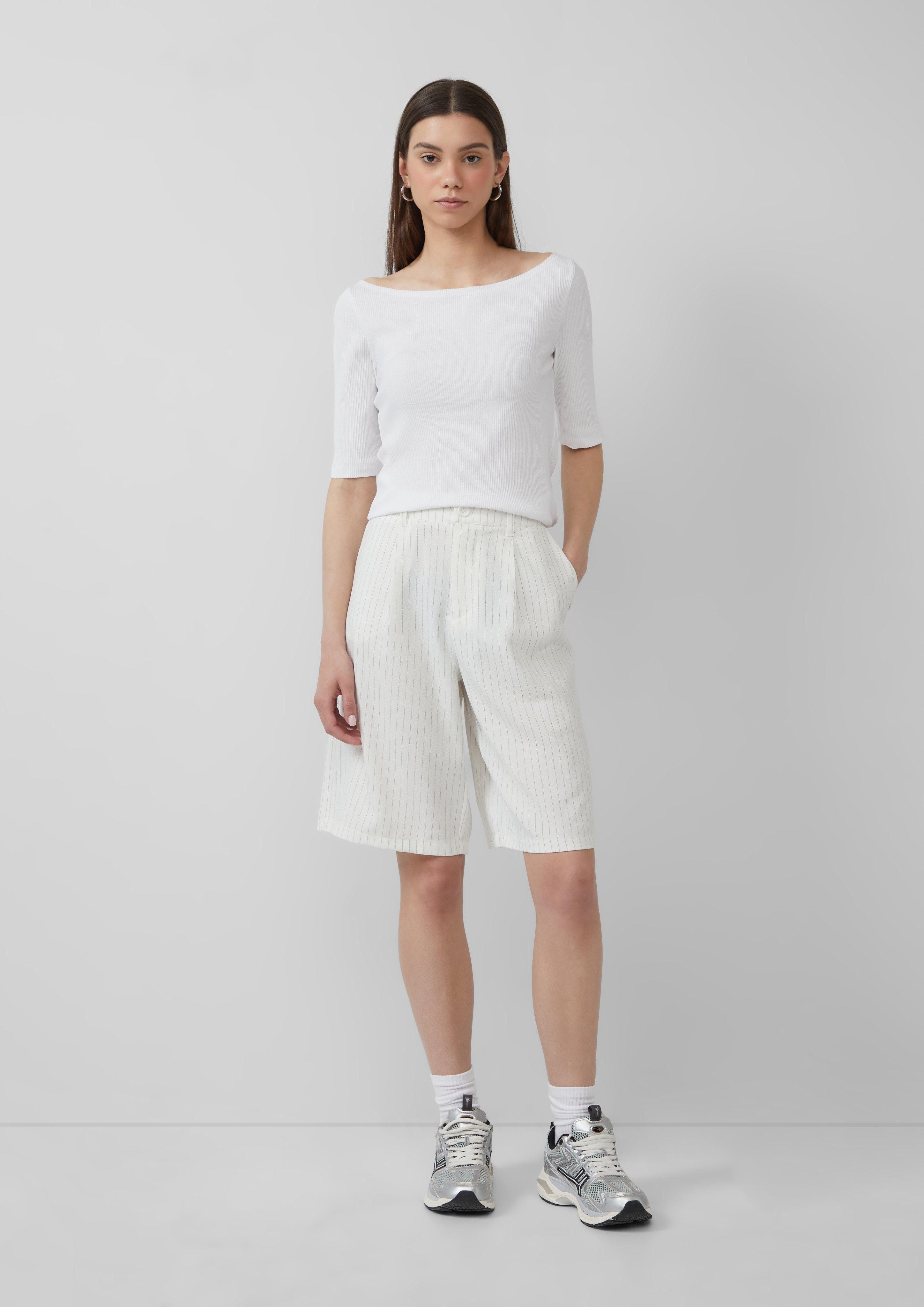 QS Shorts Nadelstreifen-Bermuda günstig online kaufen