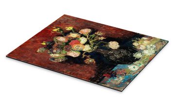 Posterlounge XXL-Wandbild Vincent van Gogh, Vase mit chinesischen Astern und Gladiolen, Wohnzimmer Malerei