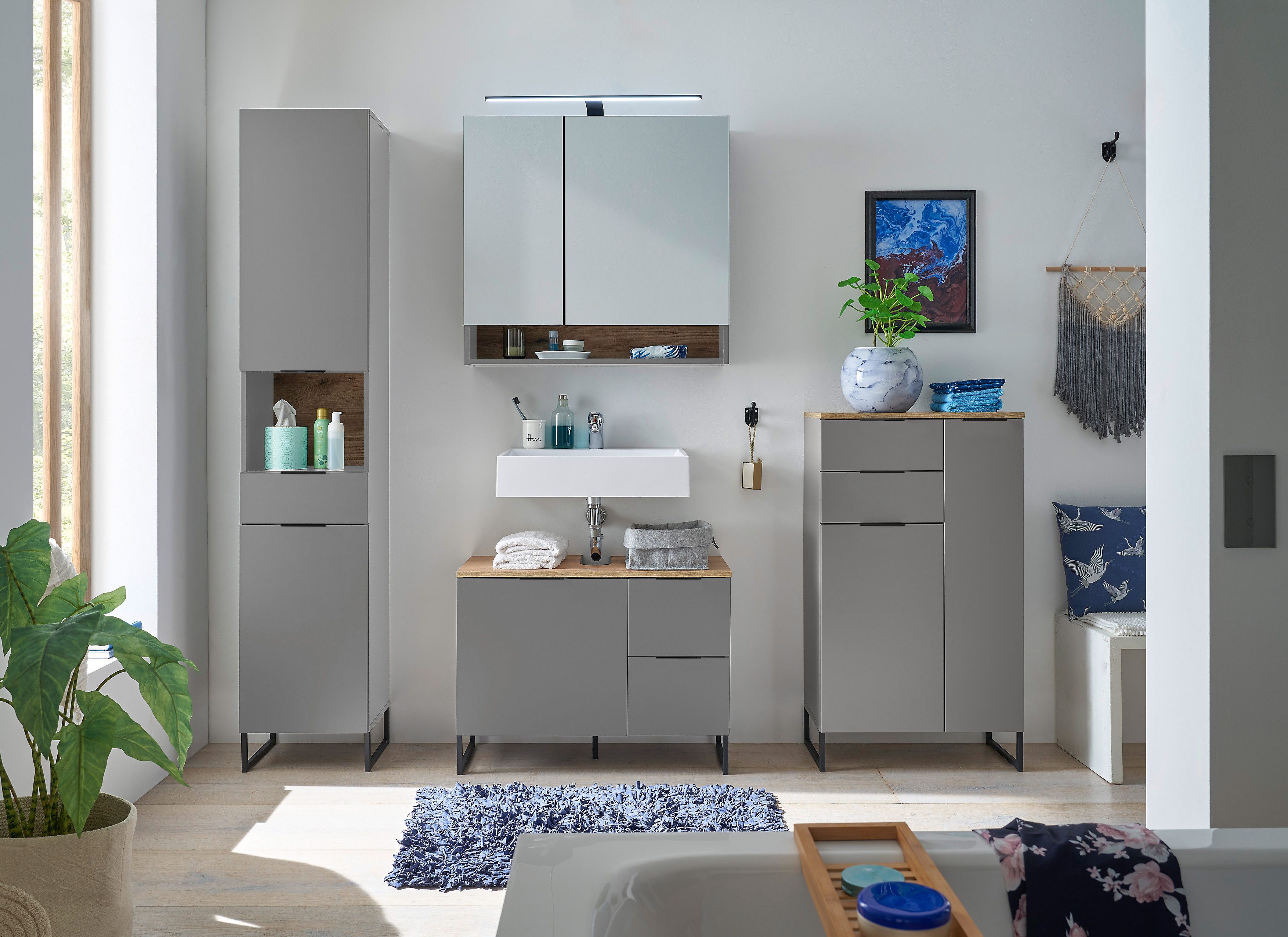 BASIC by Balculina Spiegelschrank Denver Spiegelschrank, Badezimmerschrank günstig online kaufen