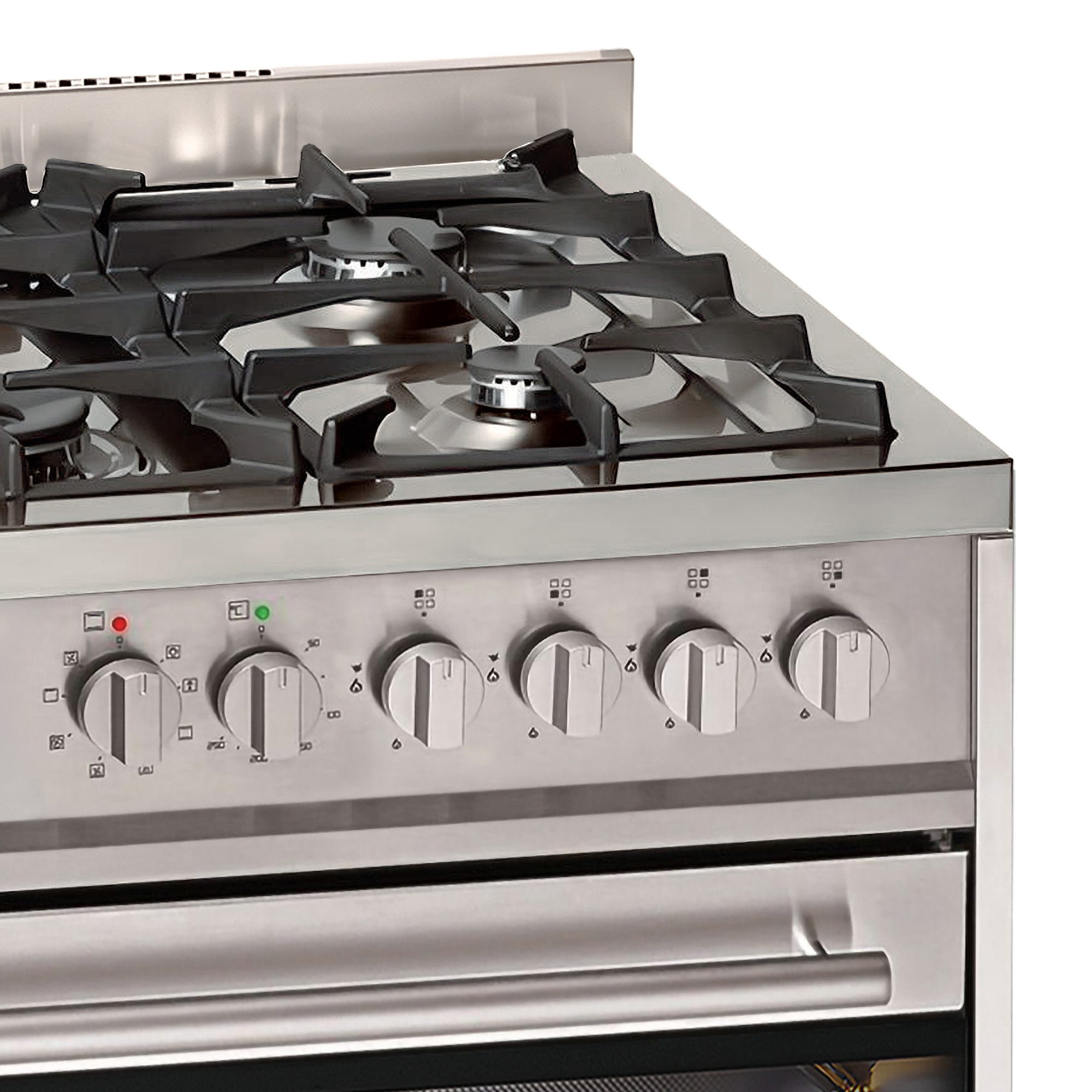 GURARI Gas-Standherd 60 cm Edelstahl Gasherd mit Elektrobackofen 60 L Range Coocker GCH E 610 X Gas-Elektro-Standherd, Erdgas/Propangas, 4 Kw, WOK, mit 1-fach-Teleskopauszug, Easy clean-Emaille, Gas Elektro Standherd 60 cm 60 L Erdgas Fl.Gas 4 Kw WOK