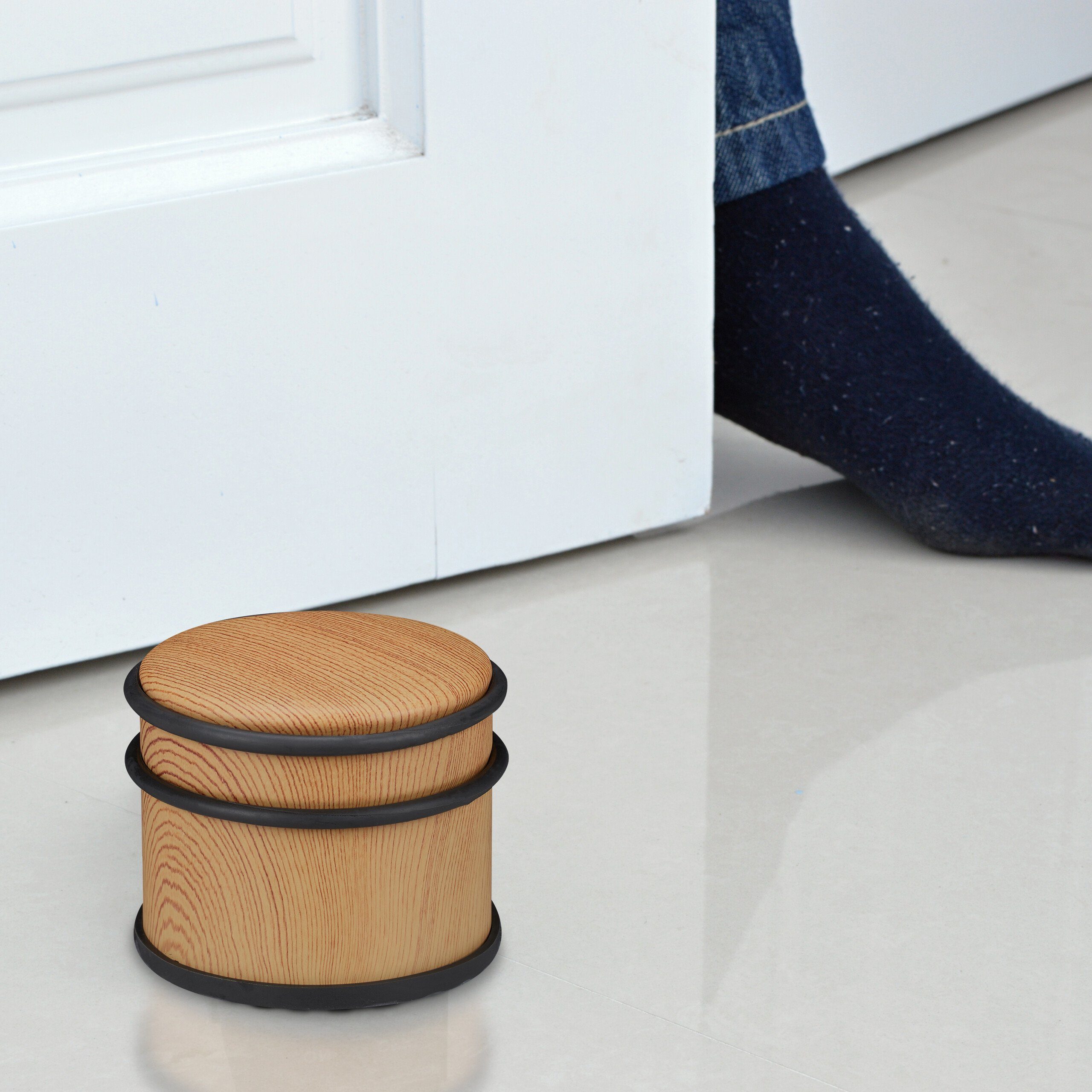 relaxdays Türstopper Holzoptik im 2er Set günstig online kaufen