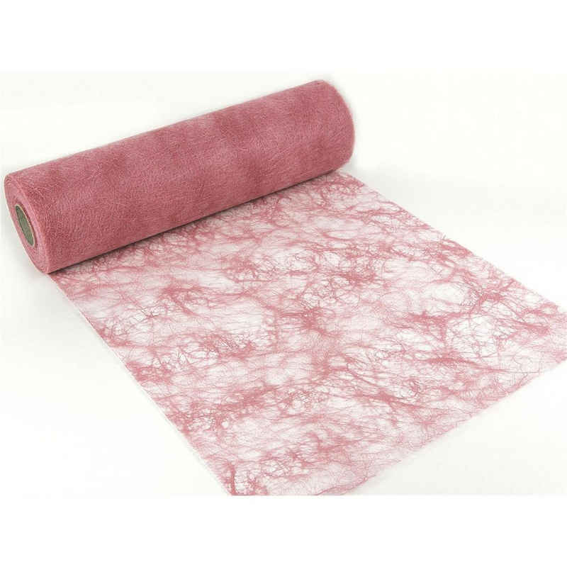 S.I. ZWARTZ BV Tischläufer Sizoflor Vlies 30 cm x 5m 3030 rosa, 30 cm x 5 m