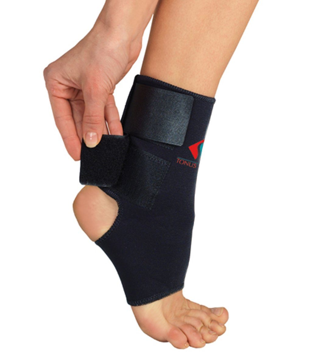 Tonus Elast Fußgelenkbandage Fußgelenkbandage Klettverschluss Neopren Fuß Sport Fitness TE0310, Zum Fixieren