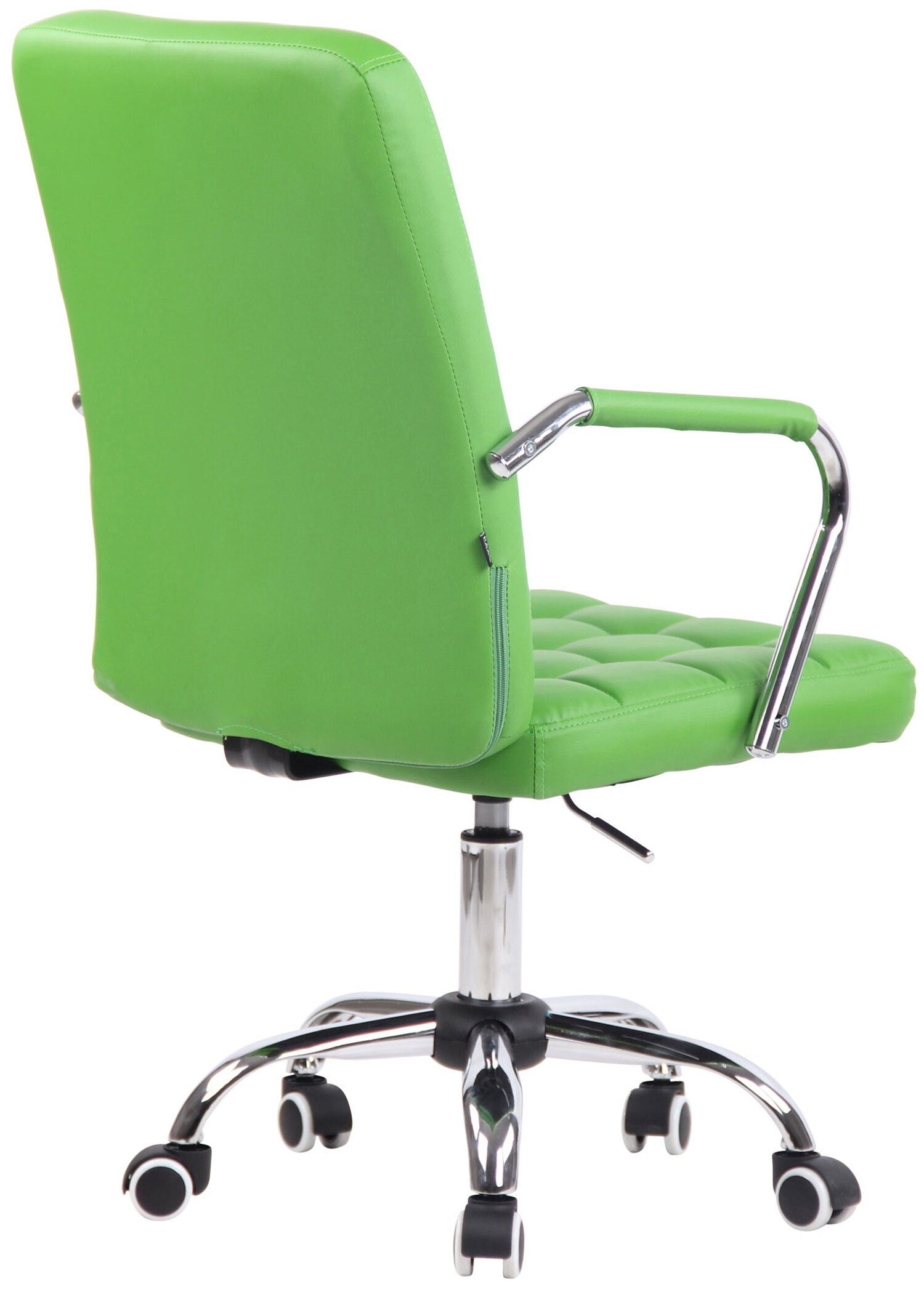 bequemer Sitz: 360° Kunstleder Bürostuhl Drehstuhl, - grün Rückenlehne Tenor XXL), Chefsessel, chrom drehbar Gestell: (Schreibtischstuhl, Metall TPFLiving und Bürostuhl - höhenverstellbar mit