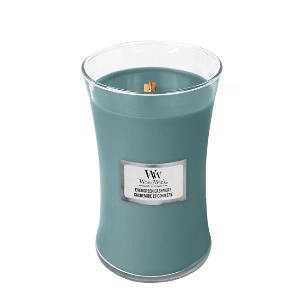 Woodwick Duftkerze Evergreen Cashmere Duftkerze mit Docht 609 g