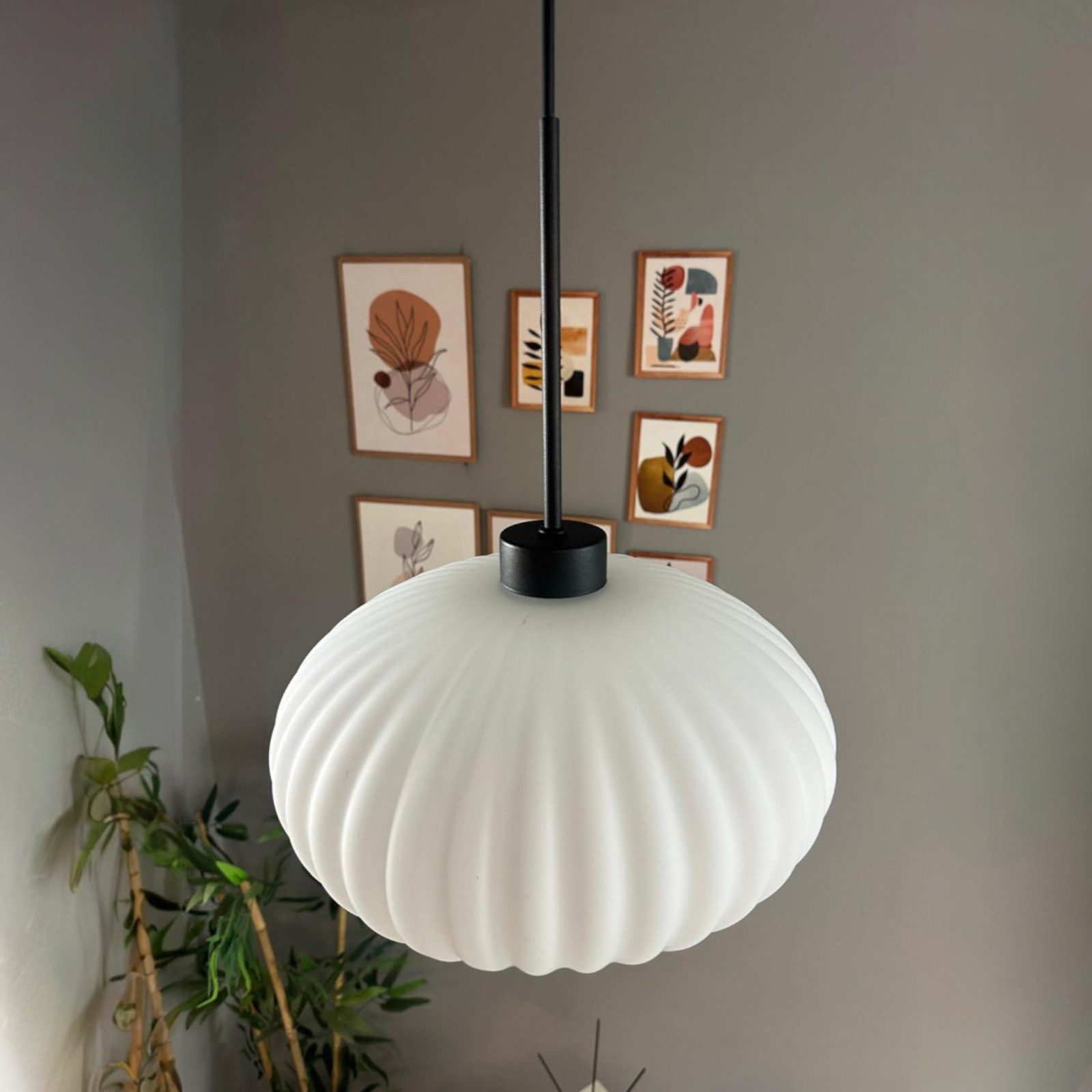 Bamyum Pendelleuchte Pendelleuchte Elegant Dünn Glas, günstig online kaufen