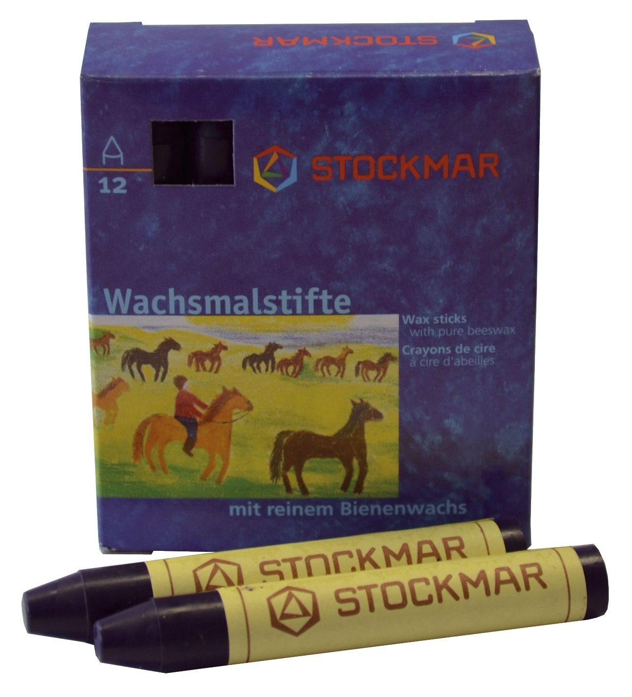 Stockmar Wachsmalstift Stockmar 330-11 Wachsmalstifte - blauviolett - 12 Stifte
