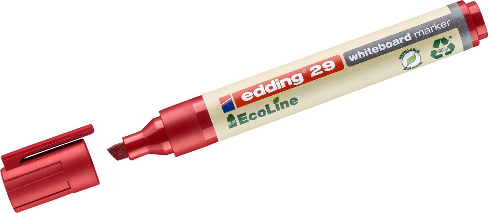 edding Whiteboard Marker Whiteboardmarker edding 29 EcoLine nachfüllbar 1-5mm rot