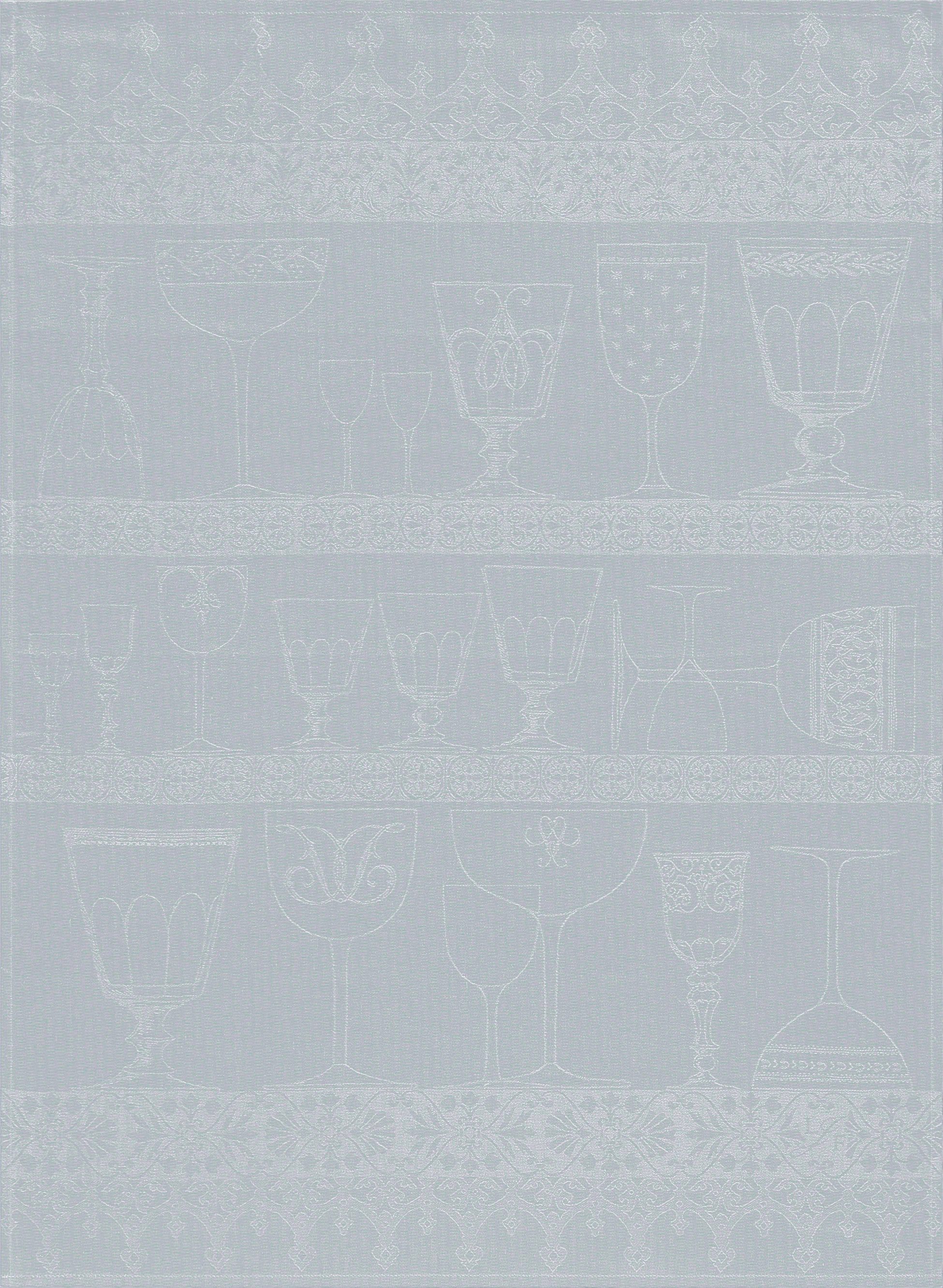 Le Jacquard Francais Geschirrtuch Gläsertuch Cristal Brume 60x80 cm, (1-tlg., 1 x Geschirrtuch), jacquard-gewebt