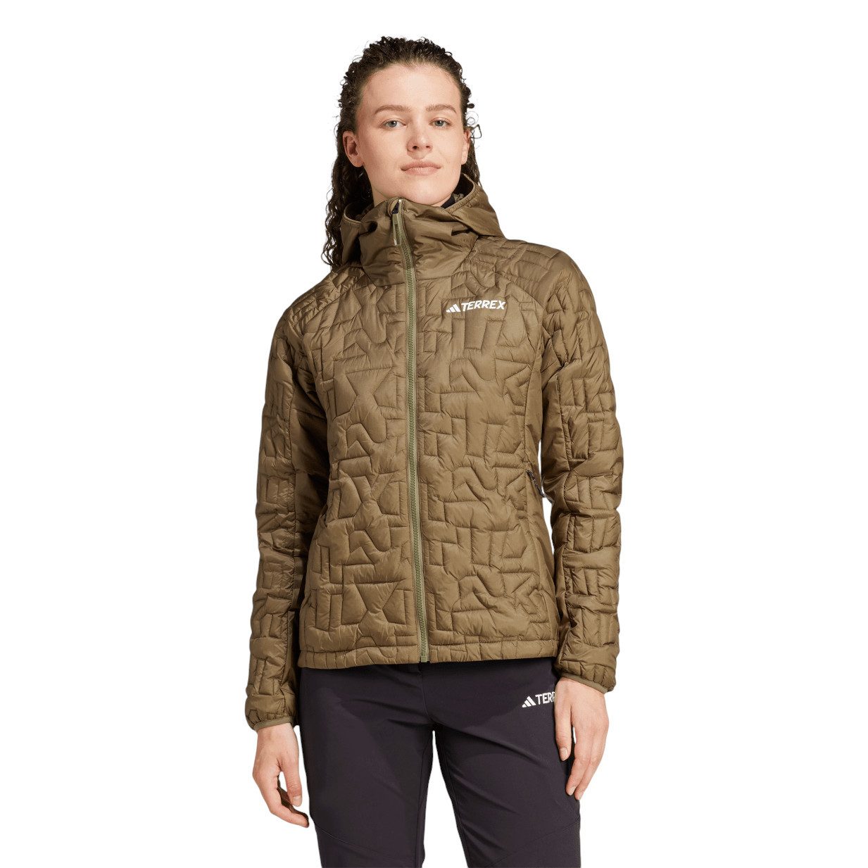 adidas Performance Allwetterjacke Isolationsjacke Terrex Xperior PrimaLoft Loose Fill Hooded olivegrün