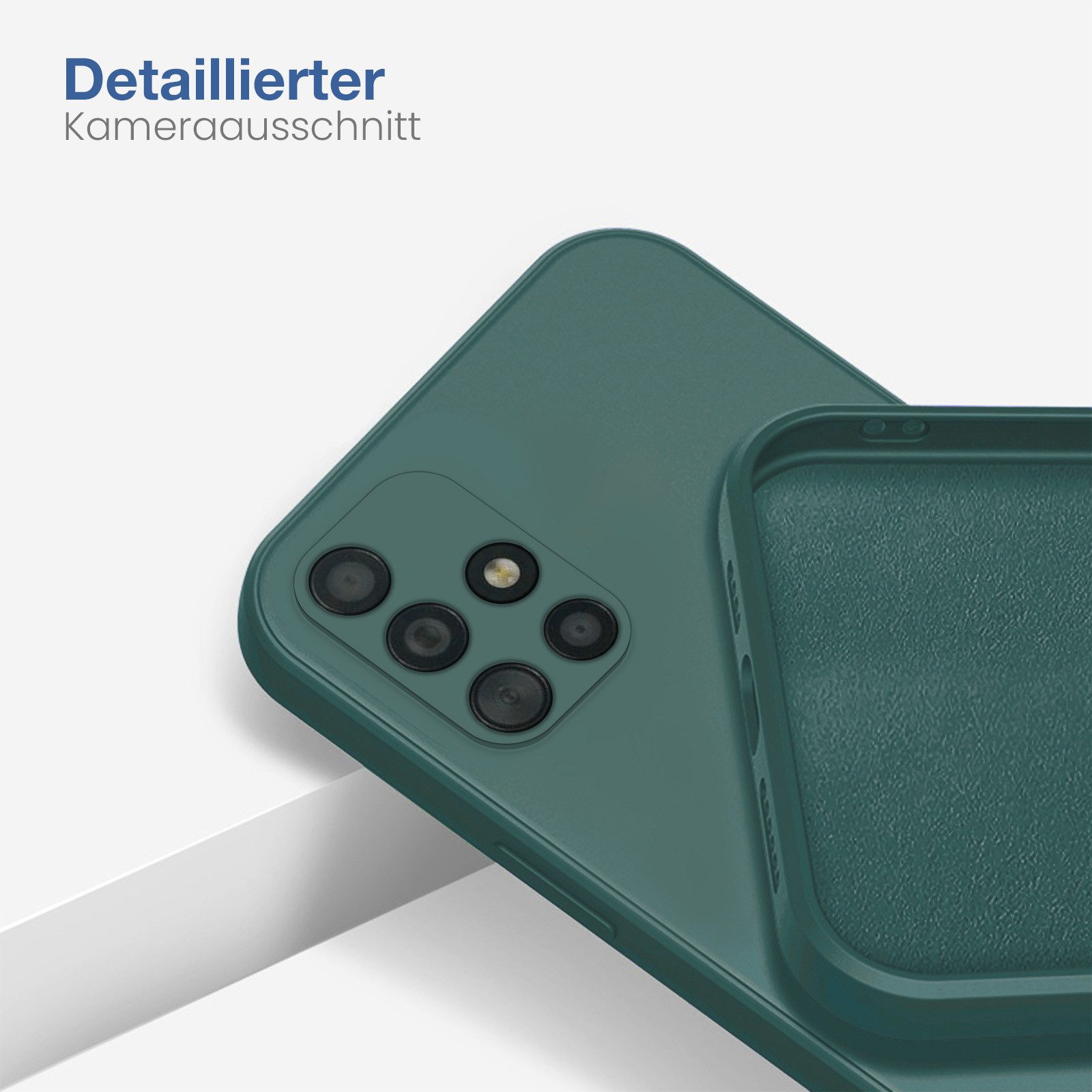 Tec-Expert Handyhülle SoftGrip Cover Hülle für Samsung Galaxy A51, Handy Case Bumper integrierter Kameraschutz flexibel