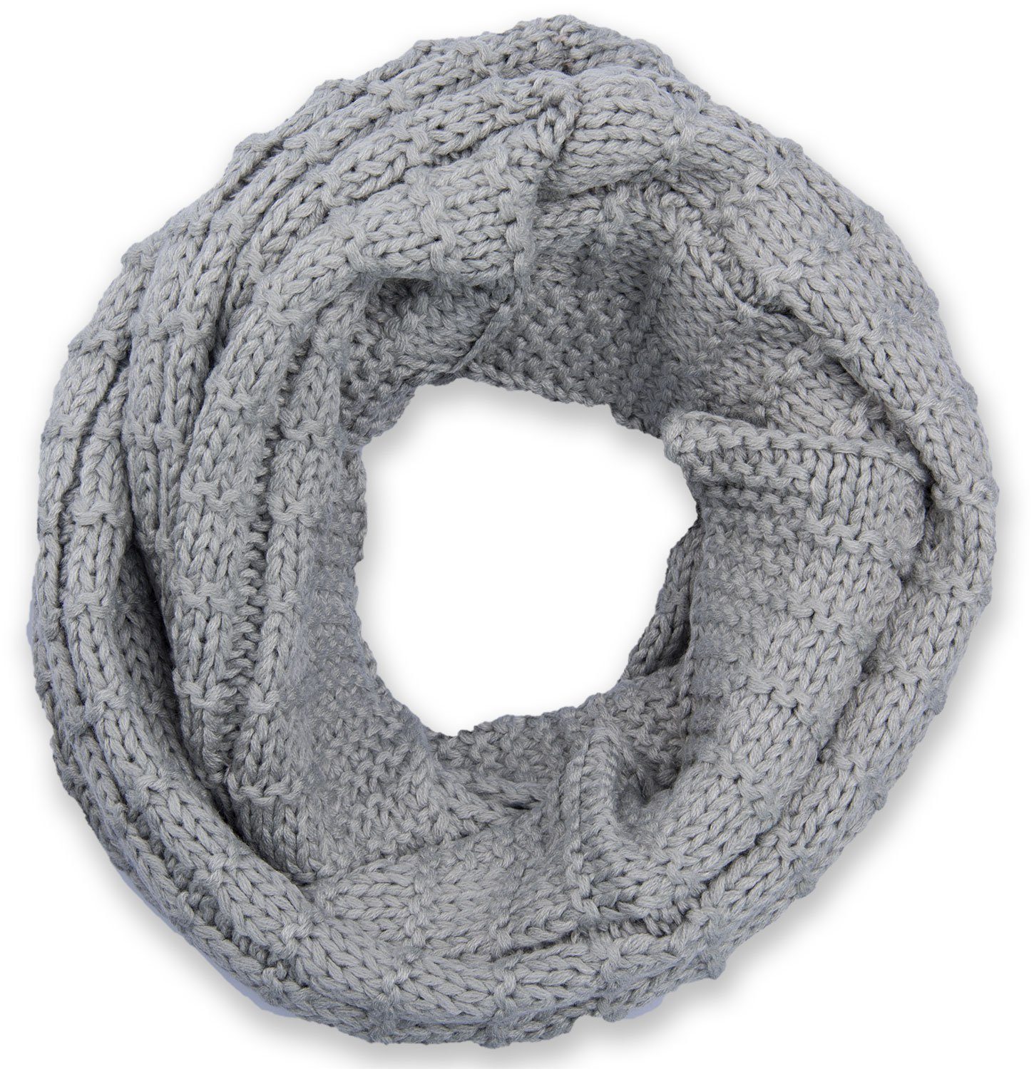Strickschal Strick Loop mit Karomuster
