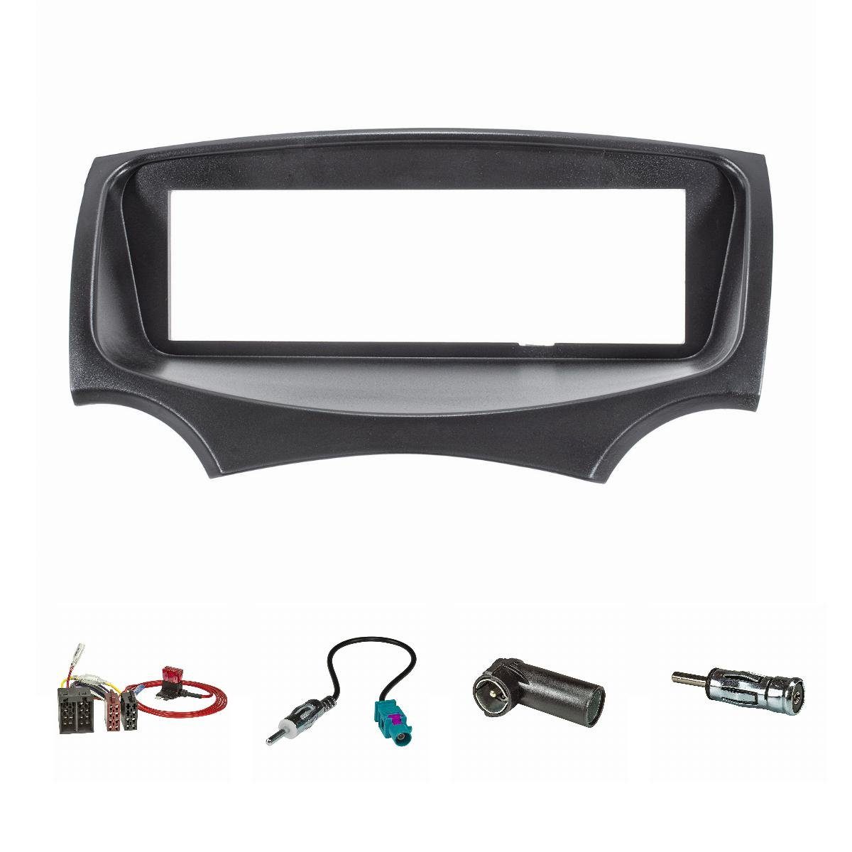 Radioblende Set passt für Ford KA RU8 Bj.2009-2017 mit Radioadapter IS Autoradio